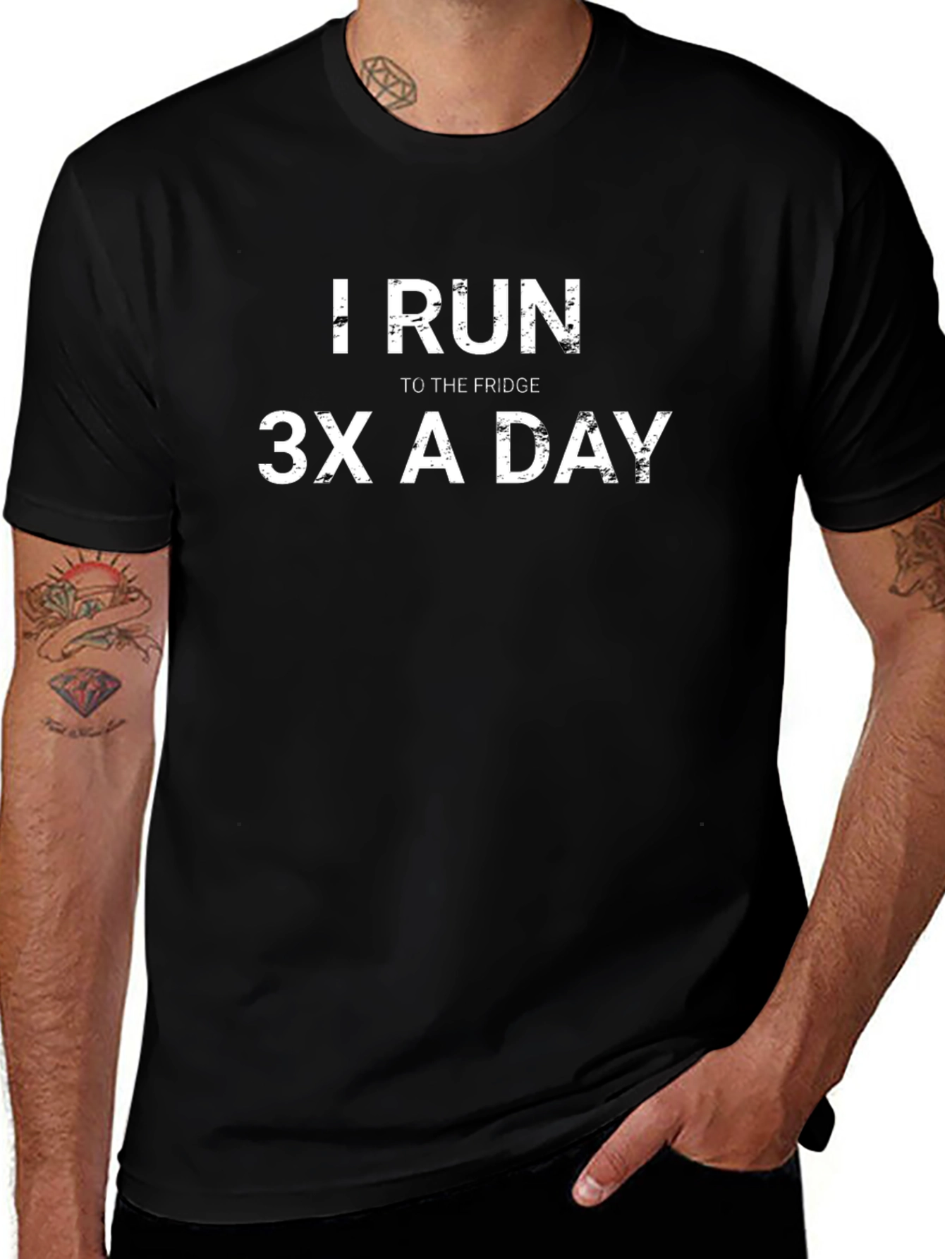 Funny I Run to the Fridge Graphic Tee