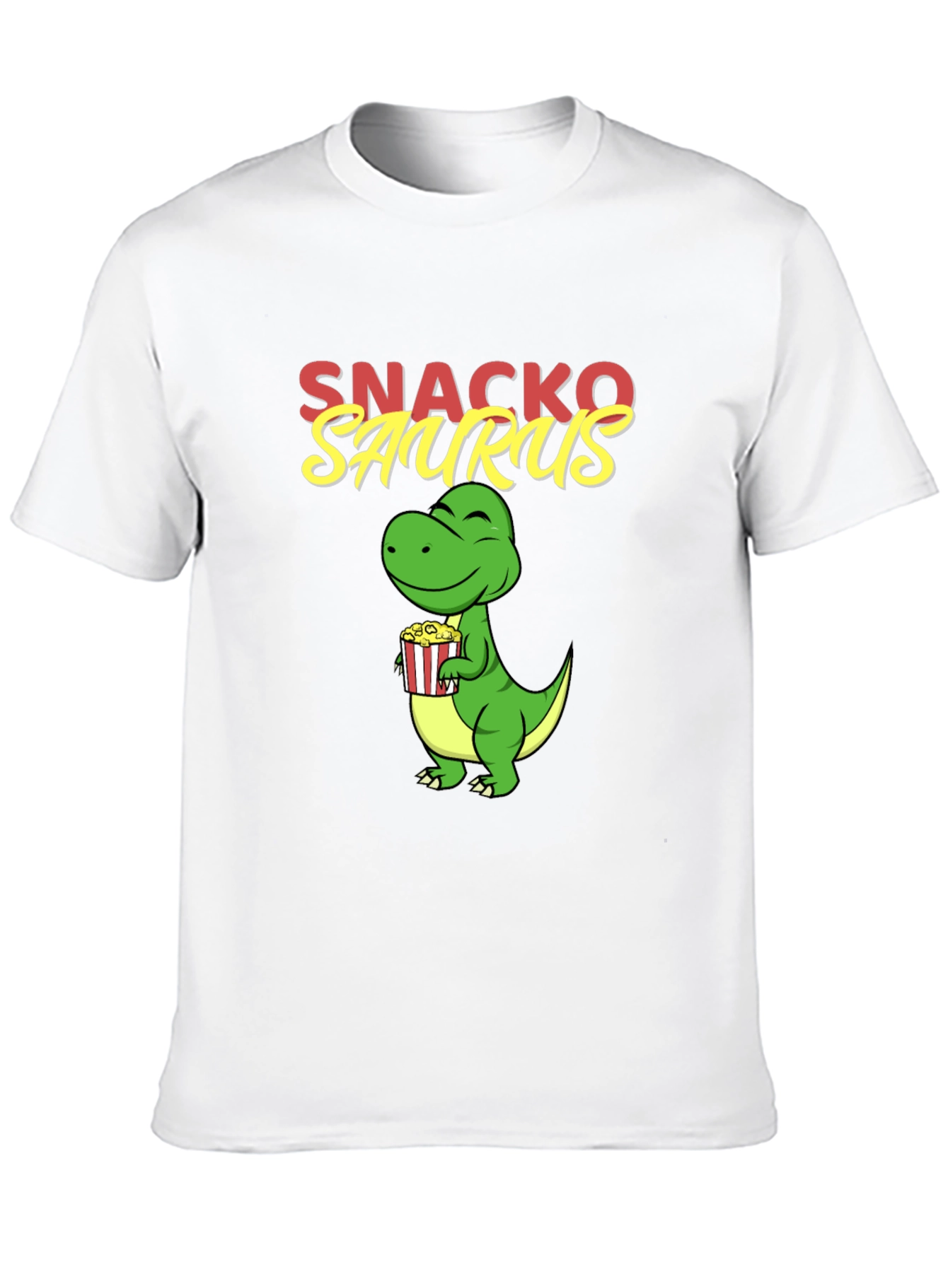 Snackosaurus Graphic Tee - Fun Dinosaur T-Shirt