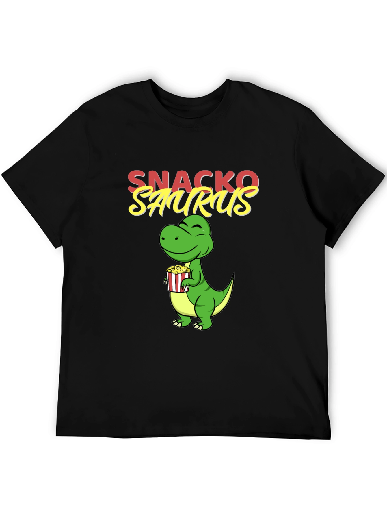 Snackosaurus Graphic Tee - Fun Dinosaur T-Shirt
