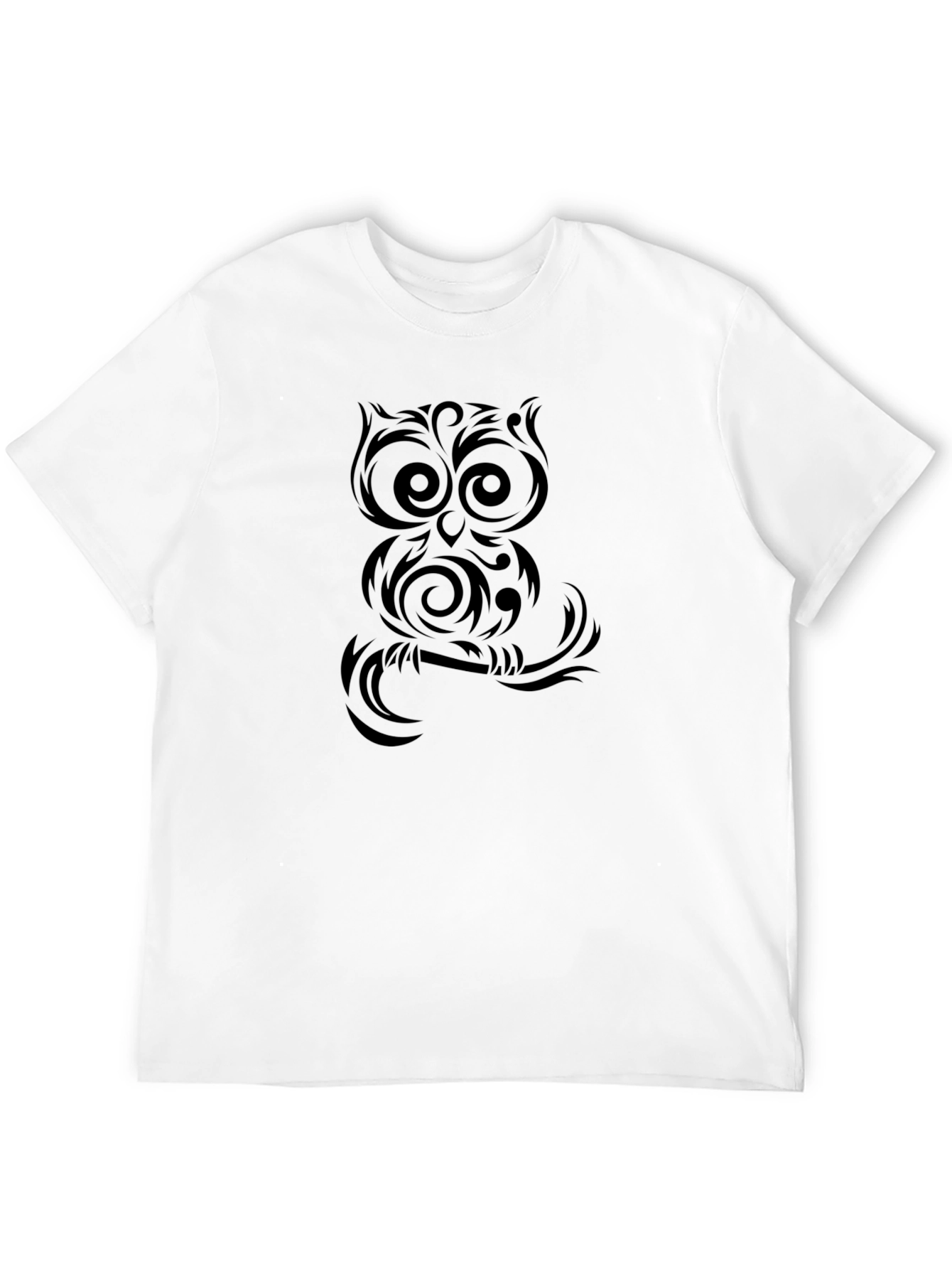 Owl Graphic Black T-Shirt | Cool Bird Tee