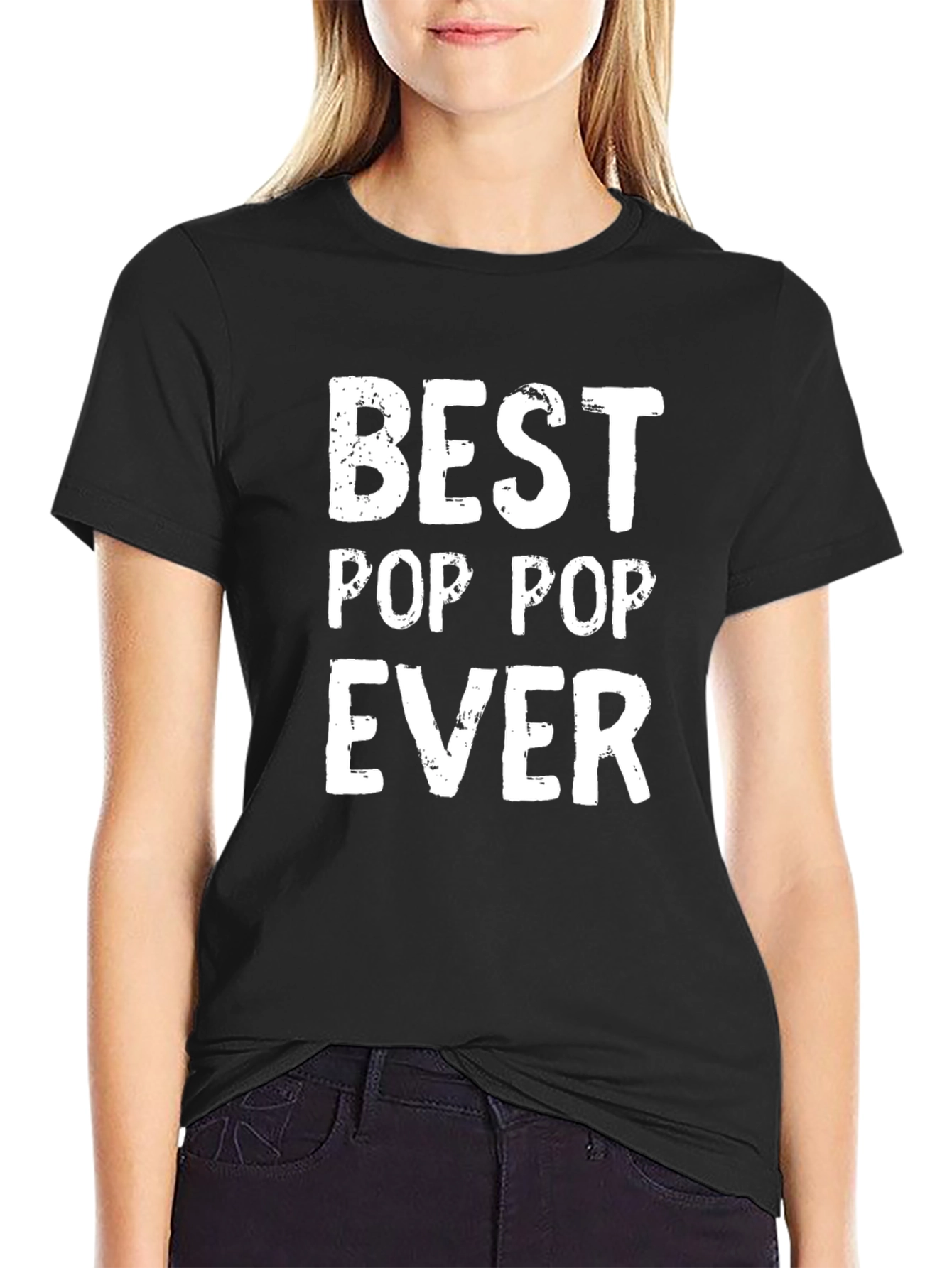 Best Pop Pop Ever T-Shirt - Black Graphic Tee