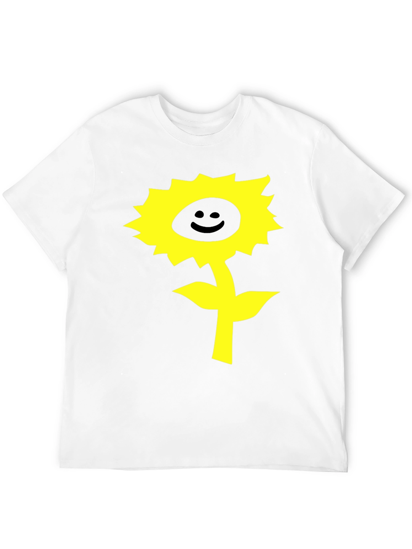 Happy Sunflower Graphic T-Shirt - Black