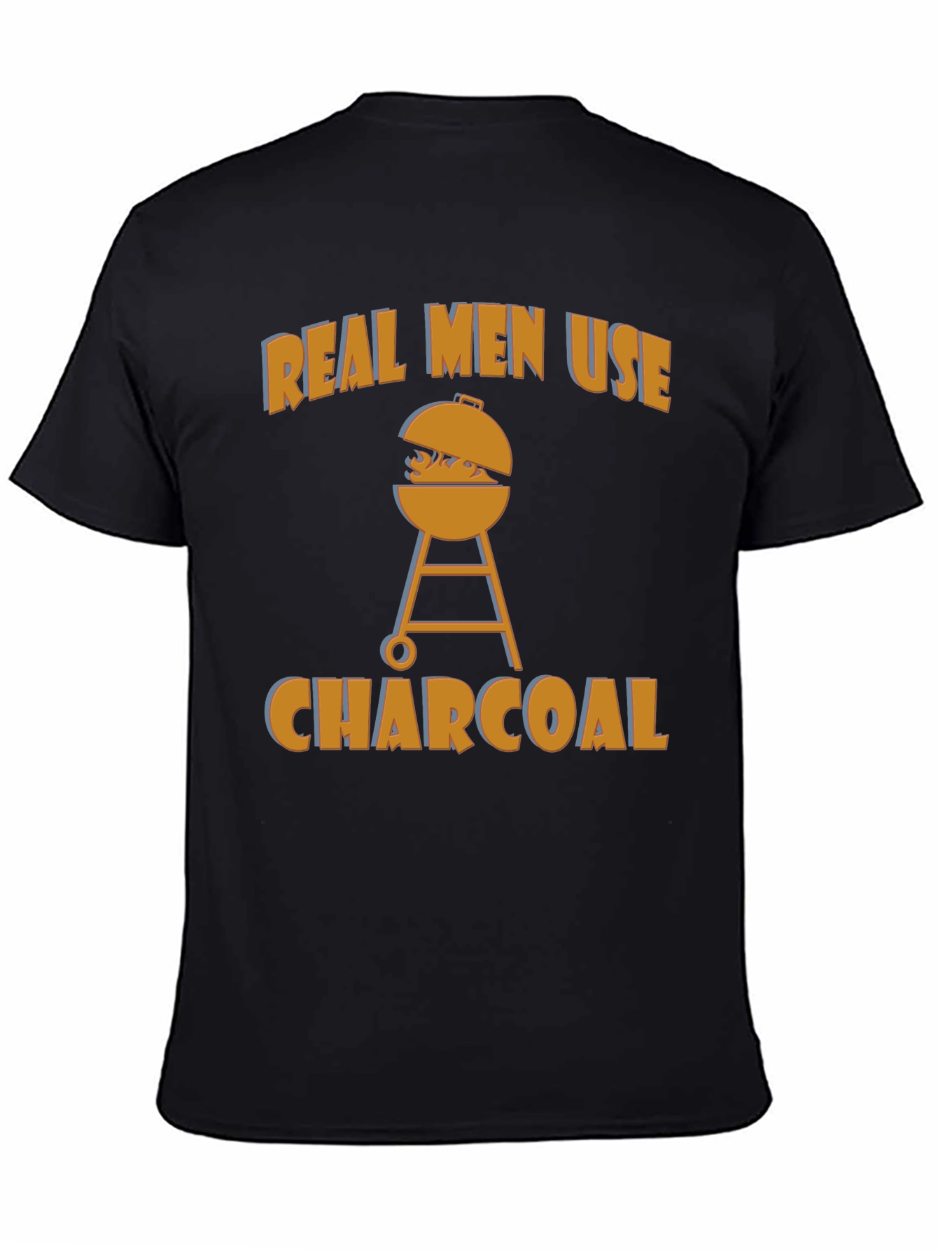 Real Men Use Charcoal Funny BBQ T-Shirt