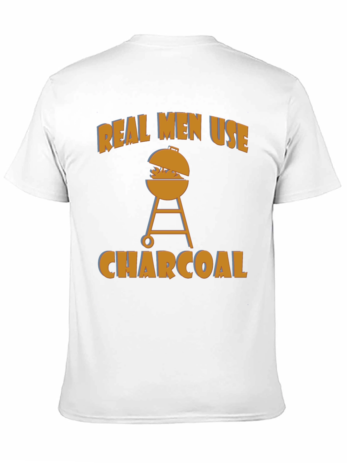 Real Men Use Charcoal Funny BBQ T-Shirt