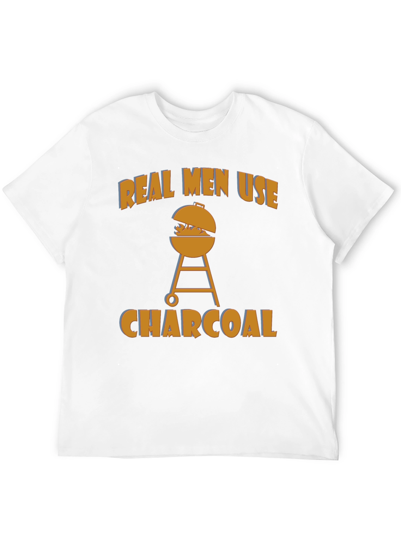 Real Men Use Charcoal Funny BBQ T-Shirt