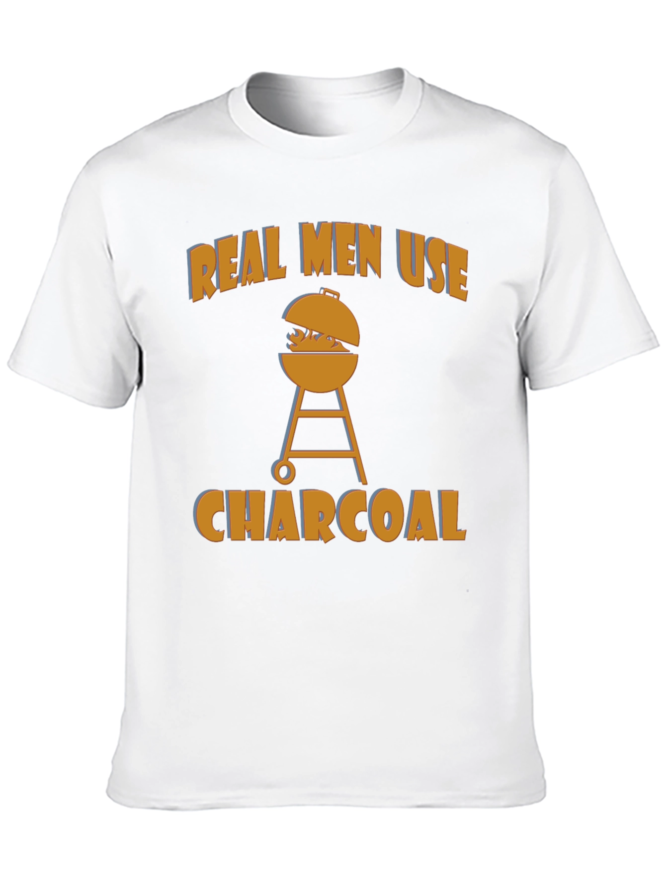 Real Men Use Charcoal Funny BBQ T-Shirt
