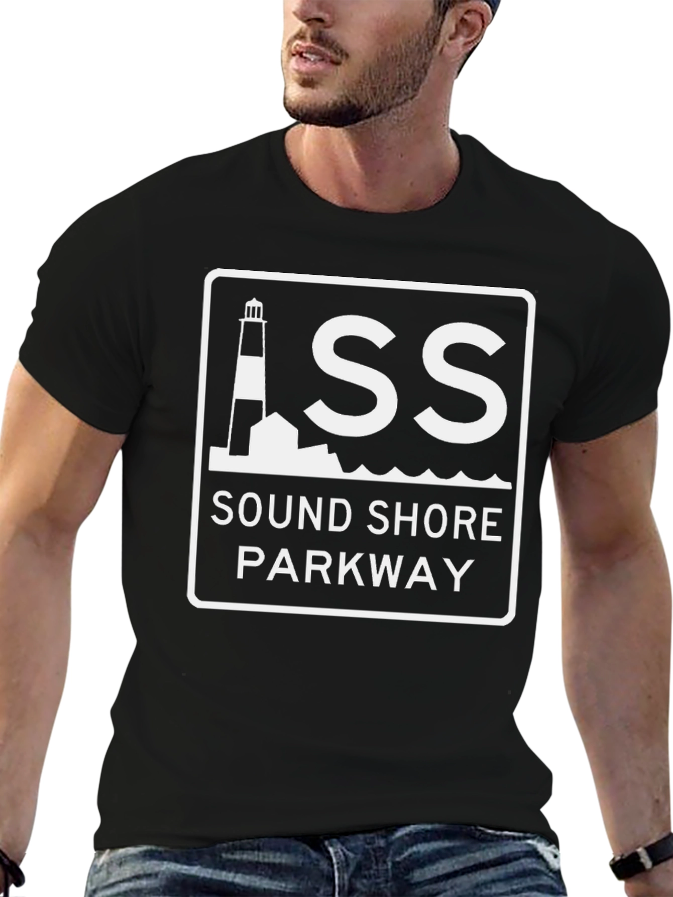 Sound Shore Parkway T-Shirt Black