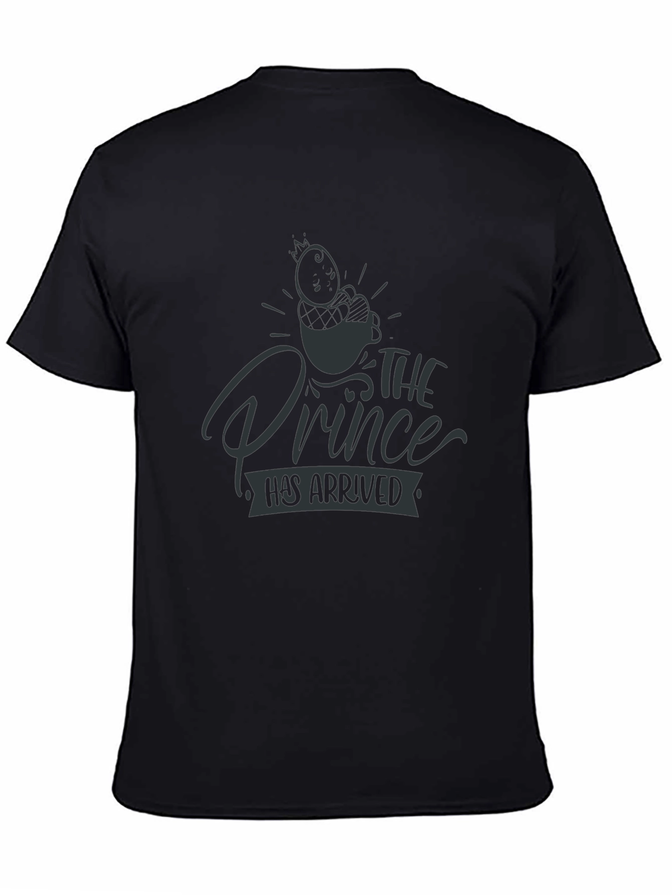 The Prince Has Arrived Graphic Tee - Black