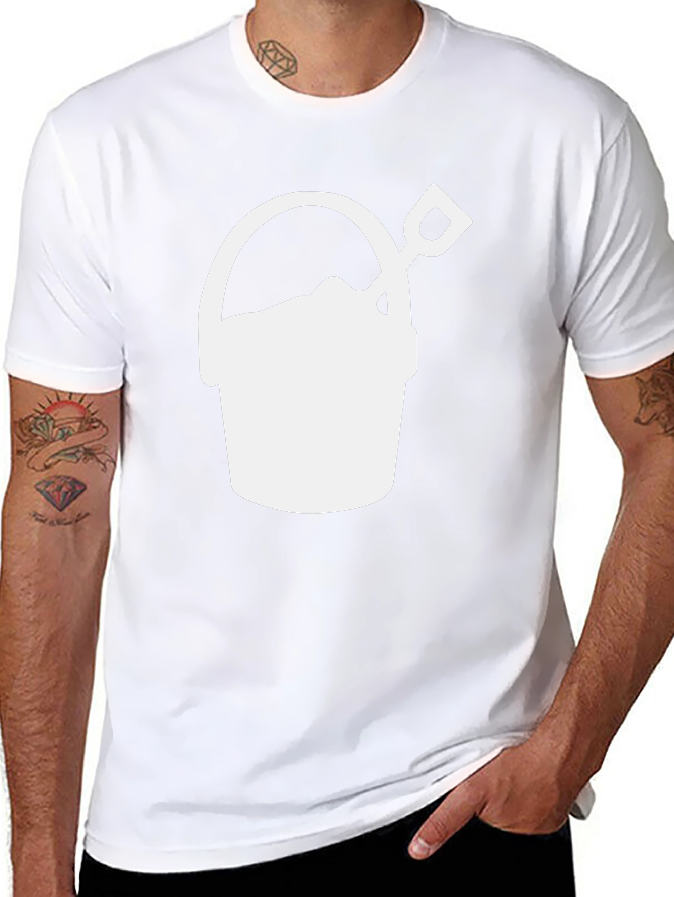 Bucket and Shovel Graphic T-Shirt