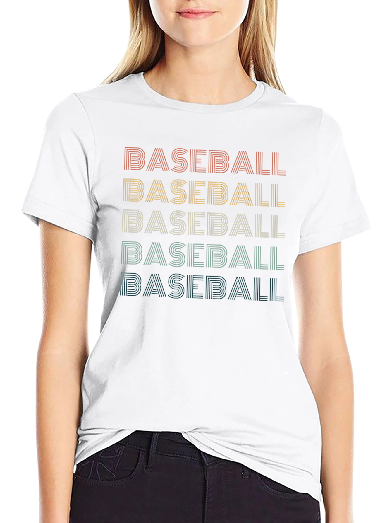 Retro Baseball Graphic Tee - Stylish Comfort