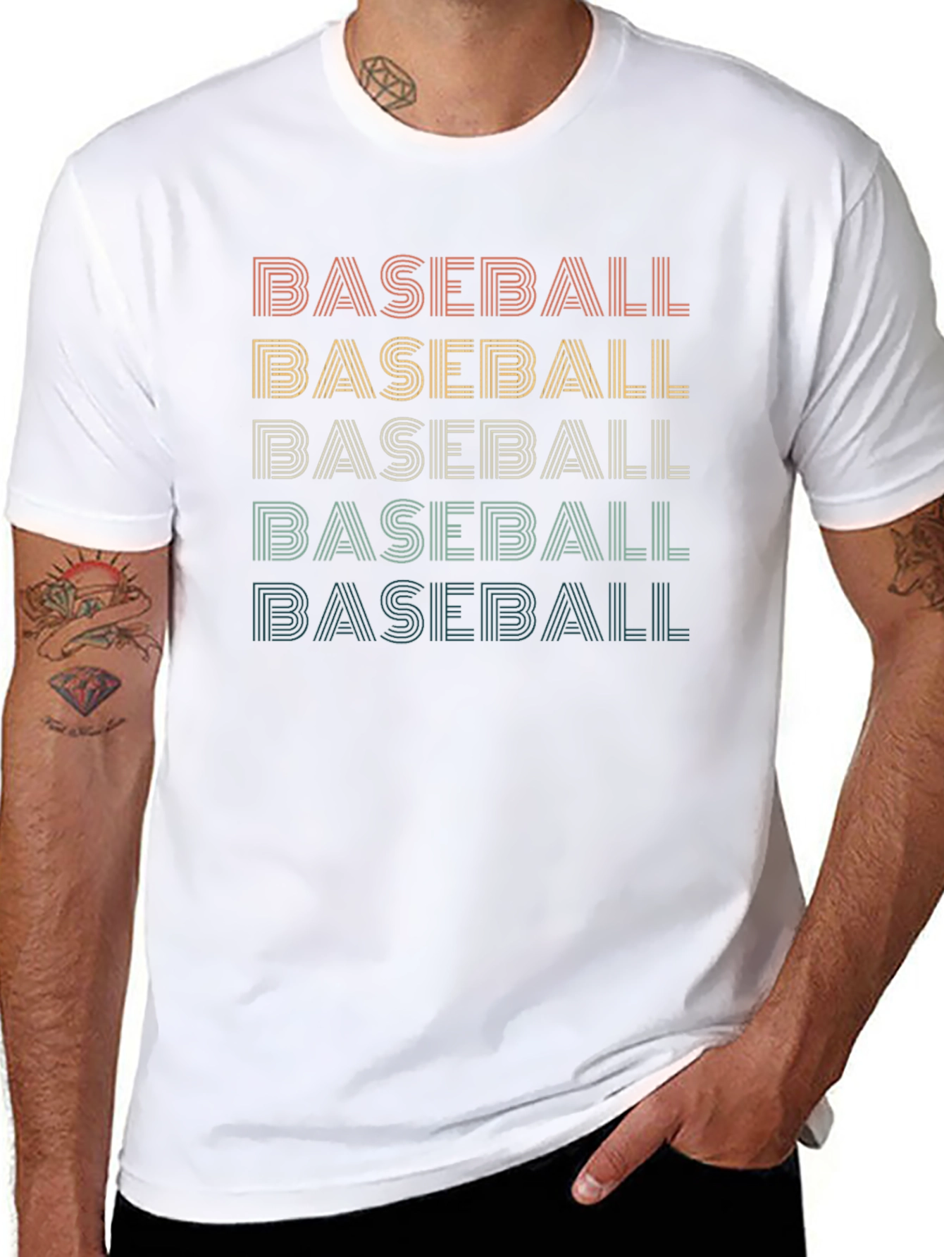 Retro Baseball Graphic Tee - Stylish Comfort