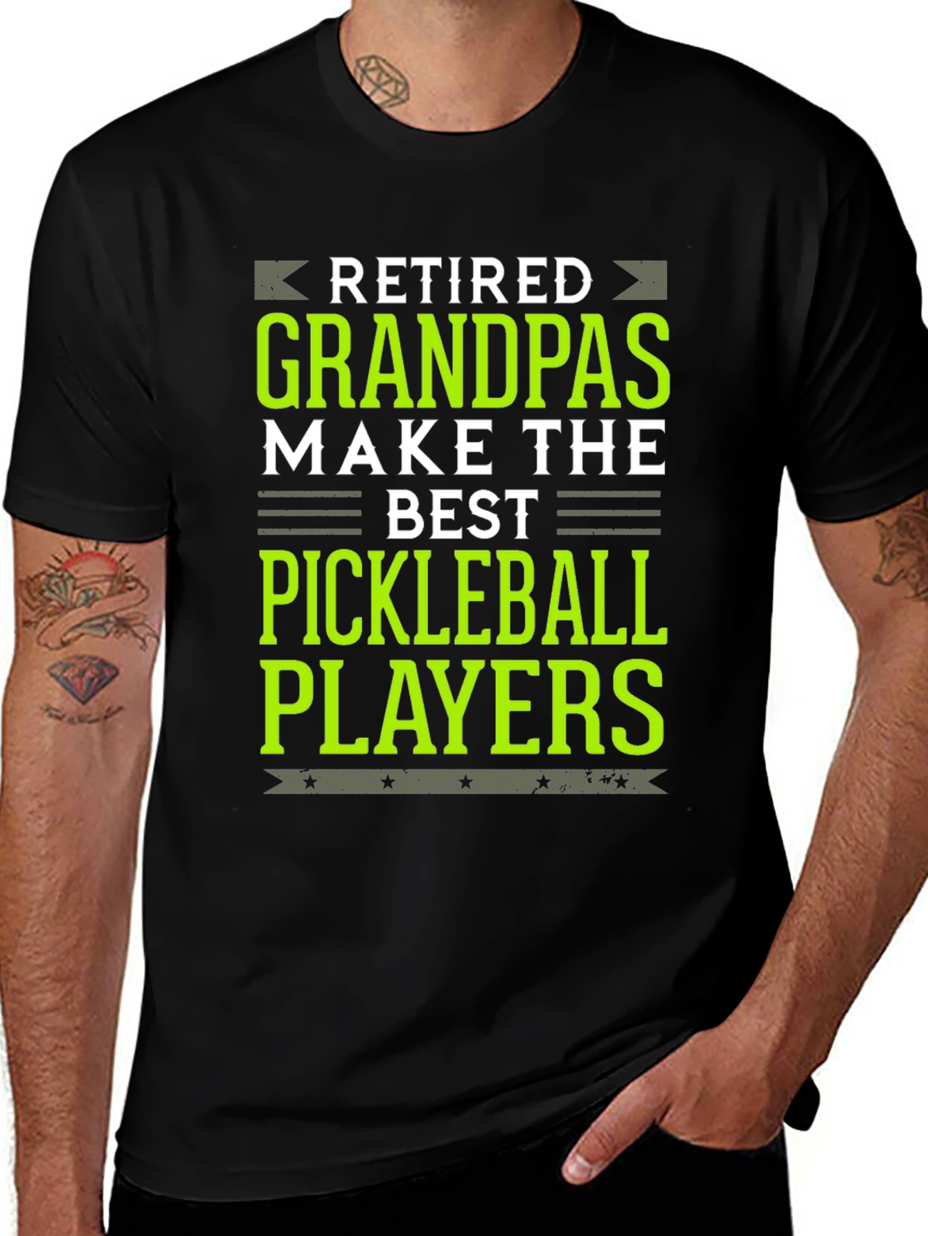 Retired Grandpas Pickleball Player Graphic Tee