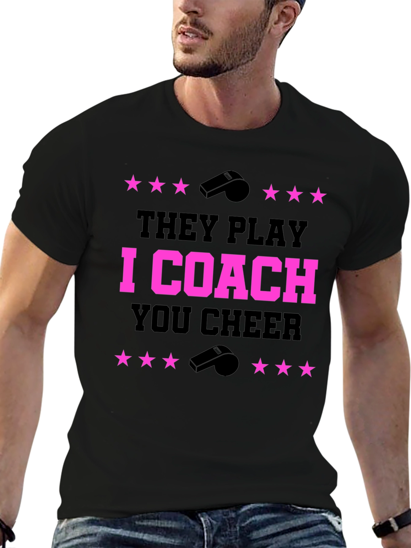 They Play I Coach You Cheer T-Shirt