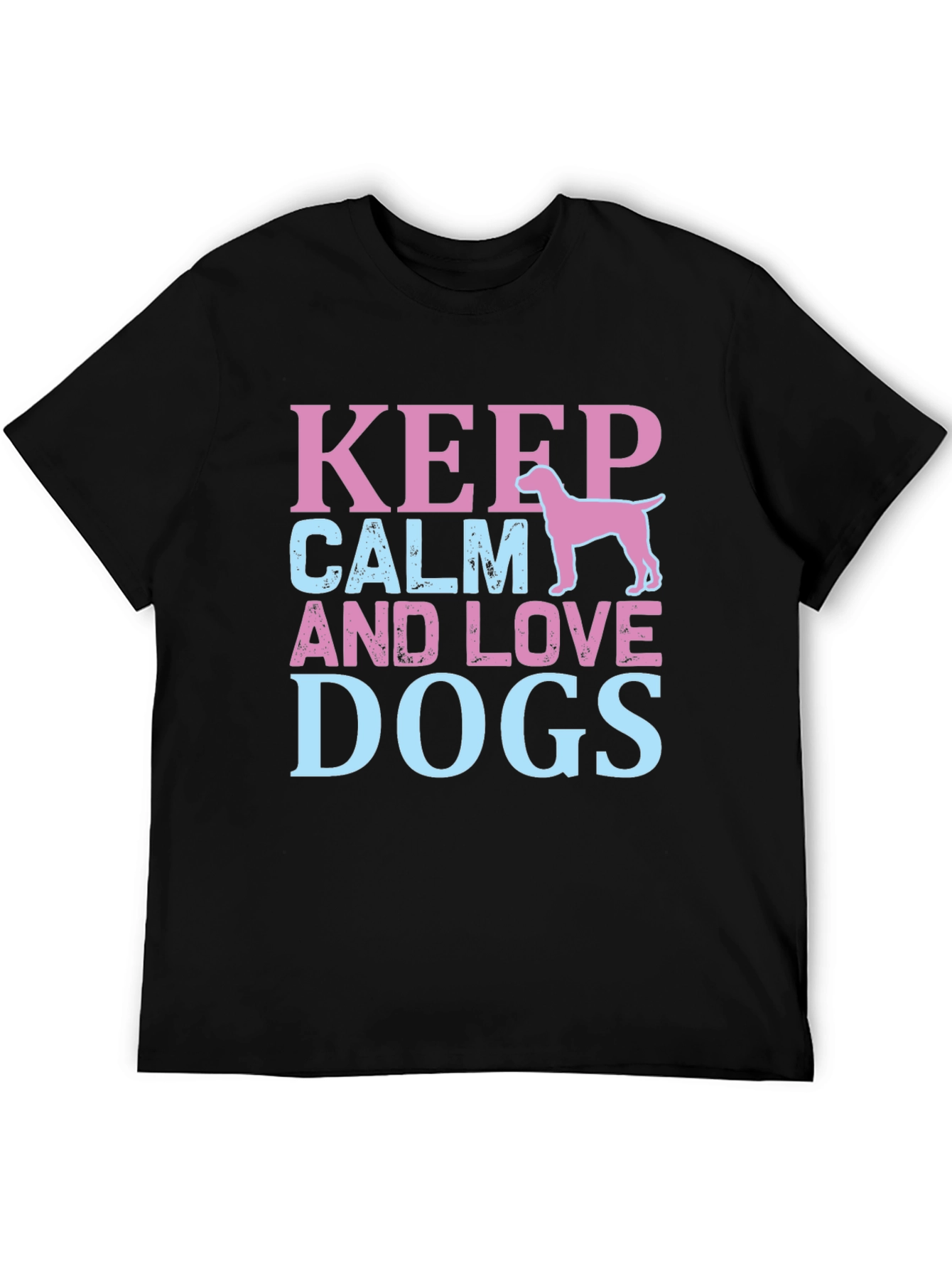 Keep Calm And Love Dogs Graphic Tee