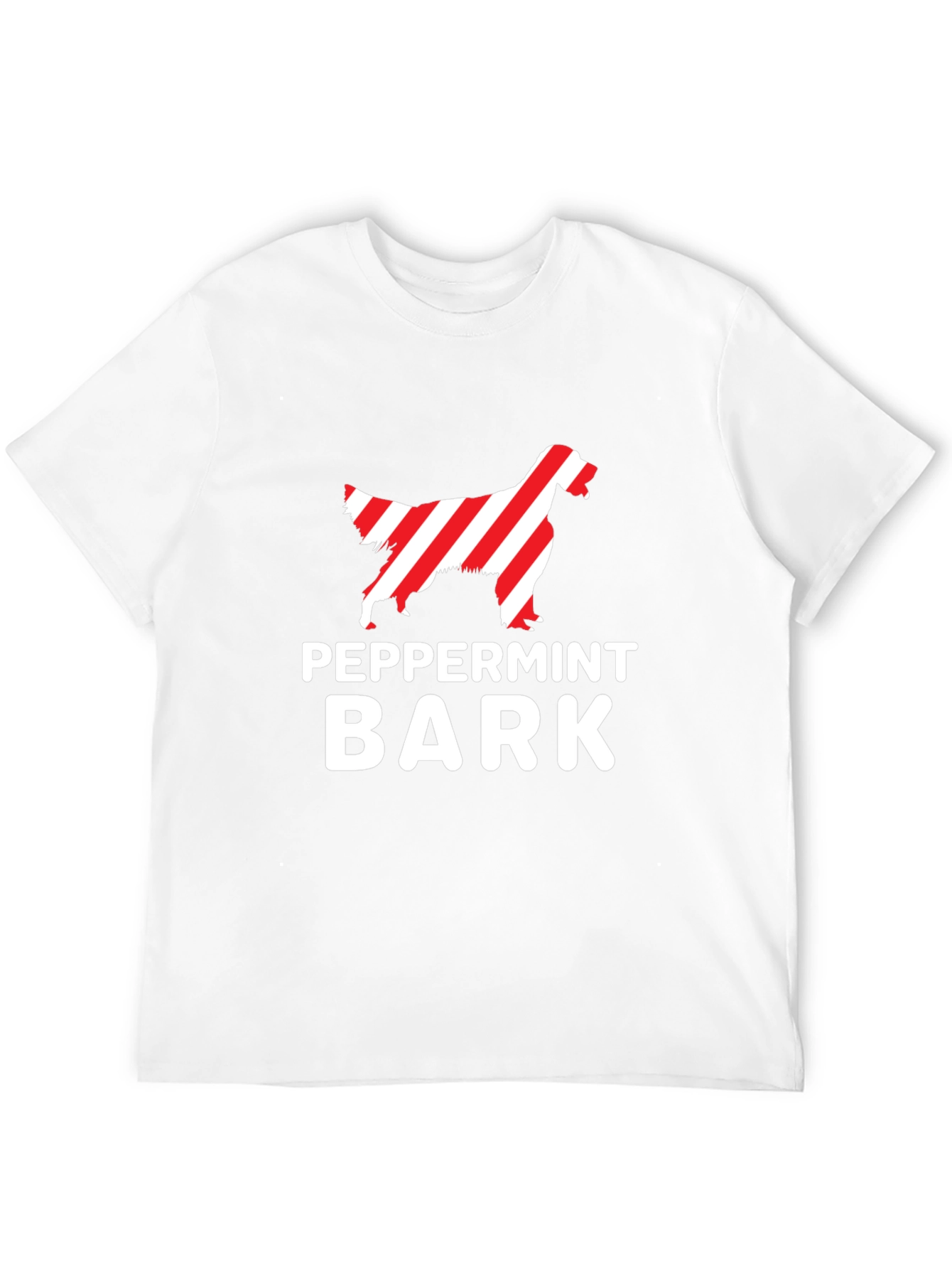 Peppermint Bark Dog T-Shirt - Holiday Novelty Tee