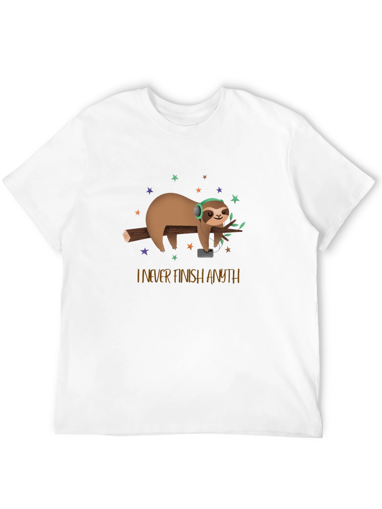 Sloth I Never Finish Anything Funny T-Shirt