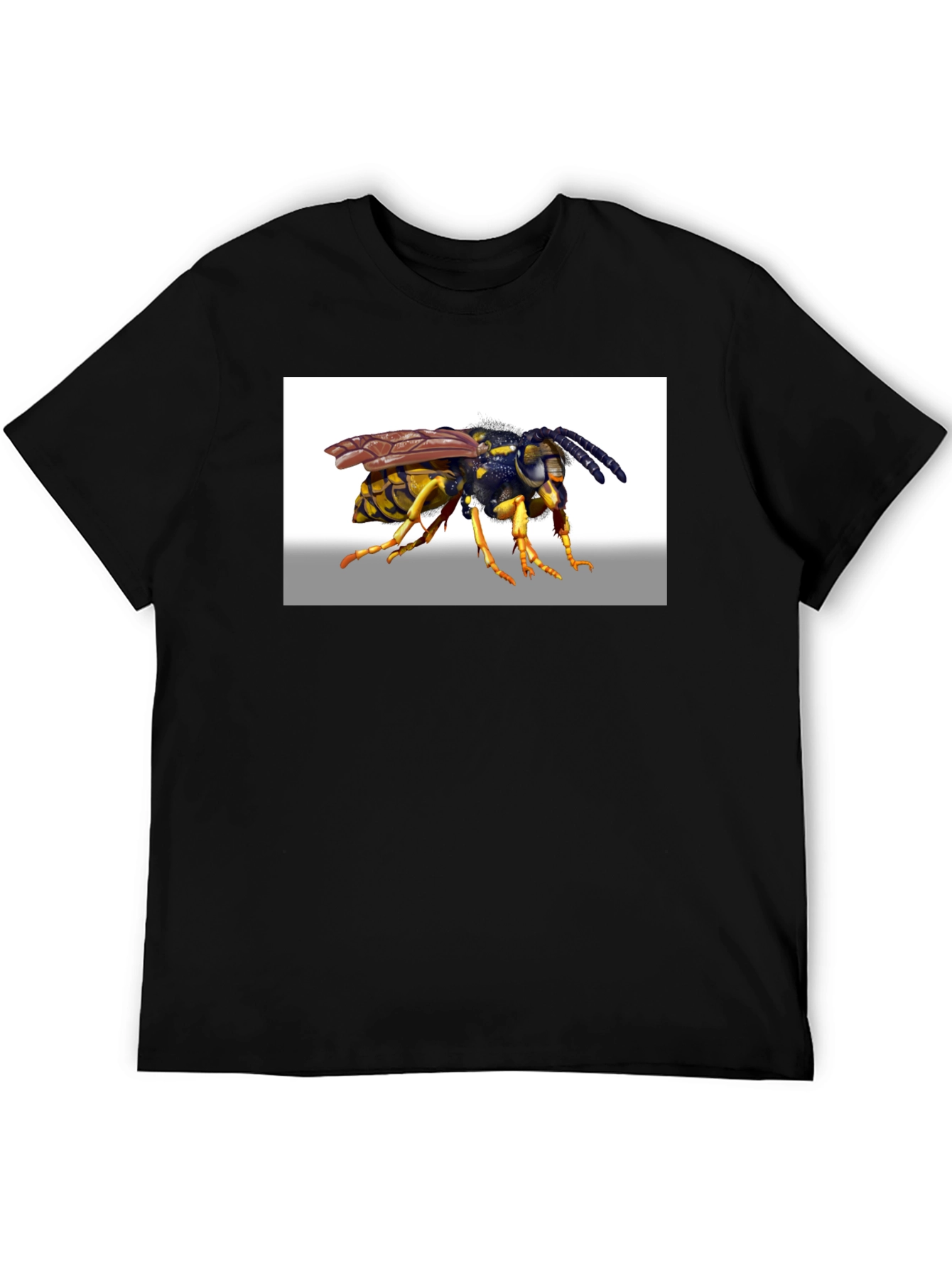 Wasp Graphic T-Shirt - Black Cotton Tee