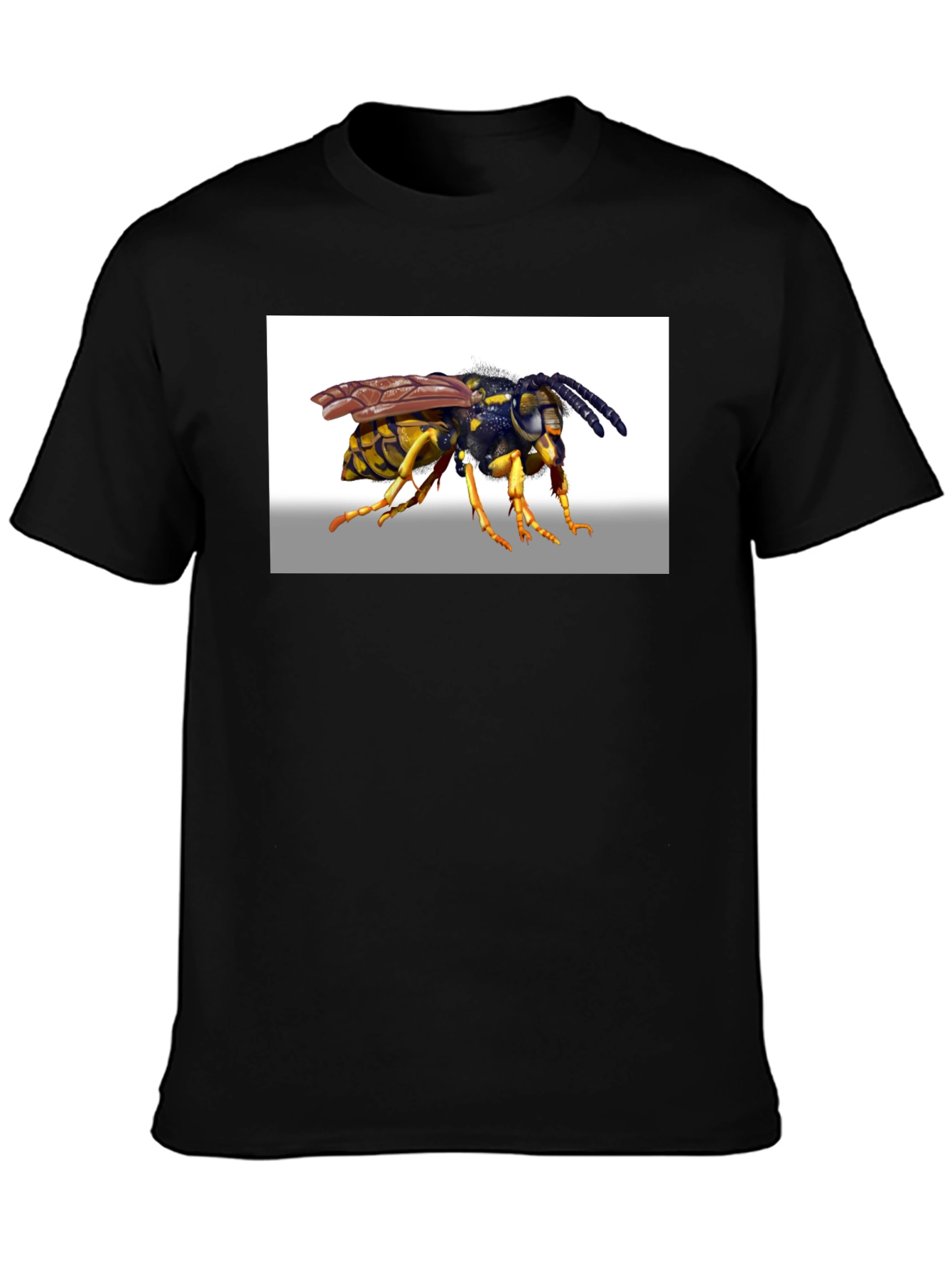 Wasp Graphic T-Shirt - Black Cotton Tee