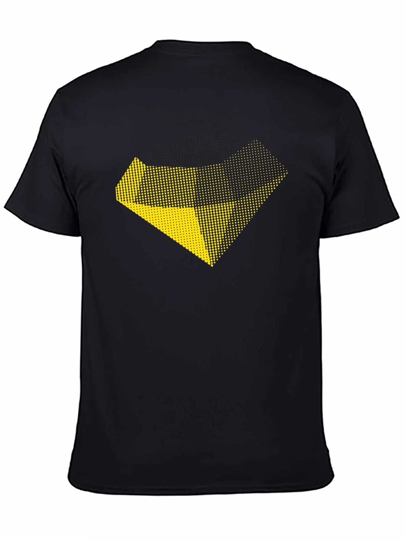 Modern Graphic Print Black T-Shirt