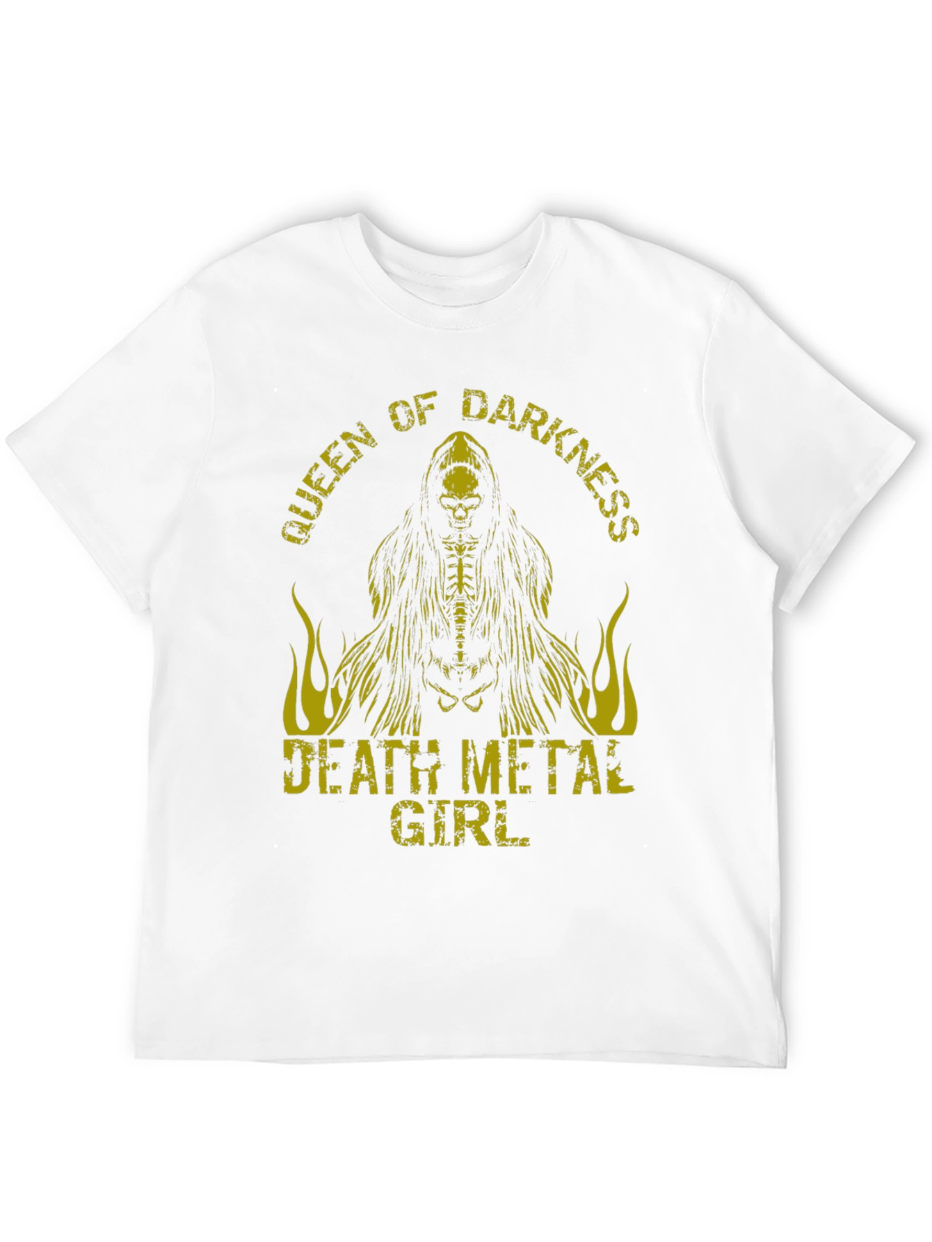 Queen of Darkness Death Metal Girl Graphic Tee