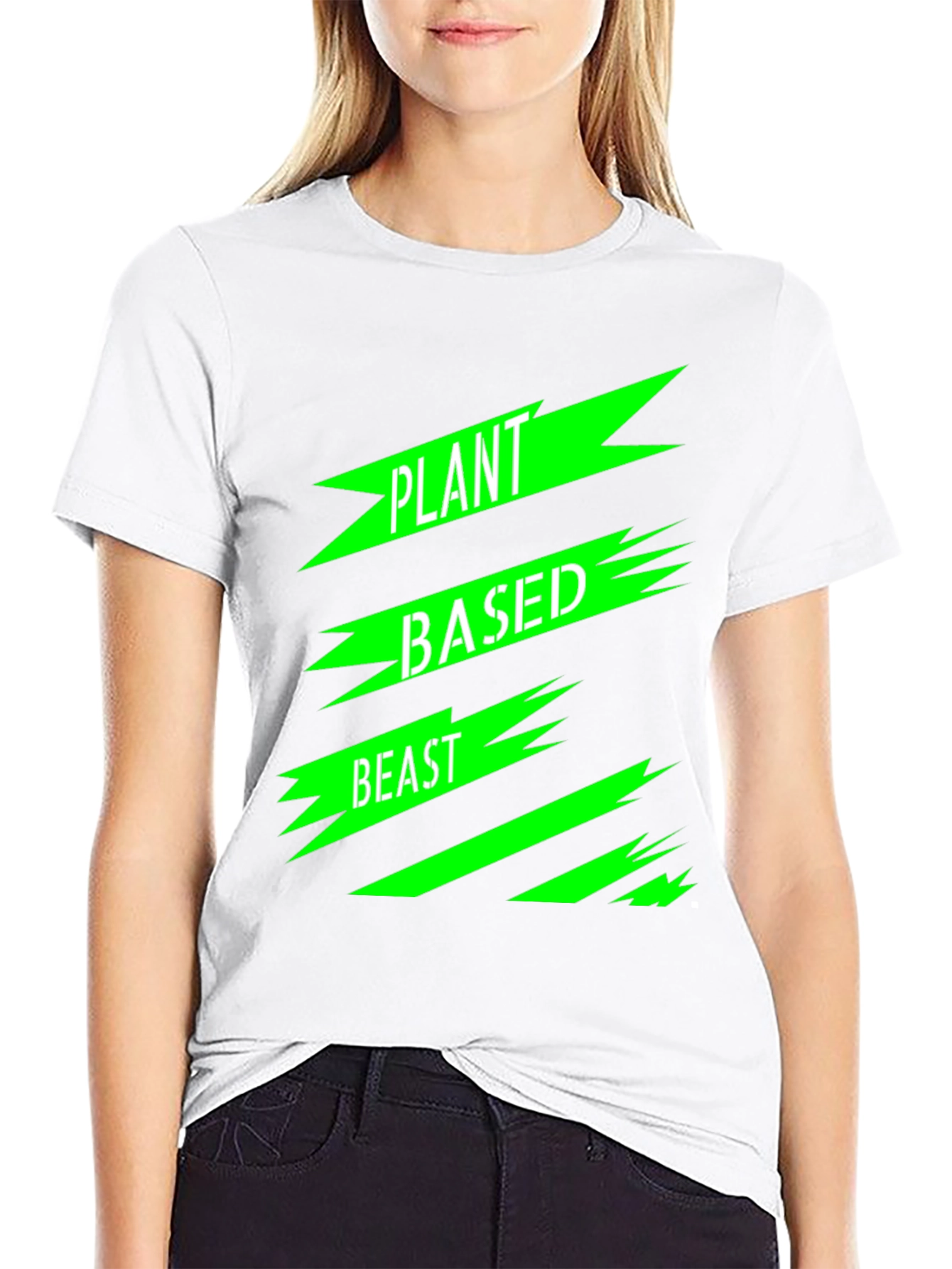 Plant Based Beast Graphic T-Shirt - Black