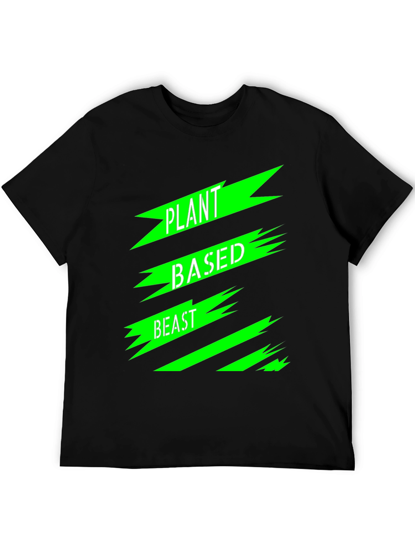 Plant Based Beast Graphic T-Shirt - Black