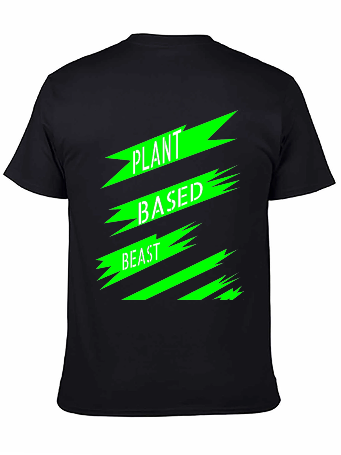 Plant Based Beast Graphic T-Shirt - Black