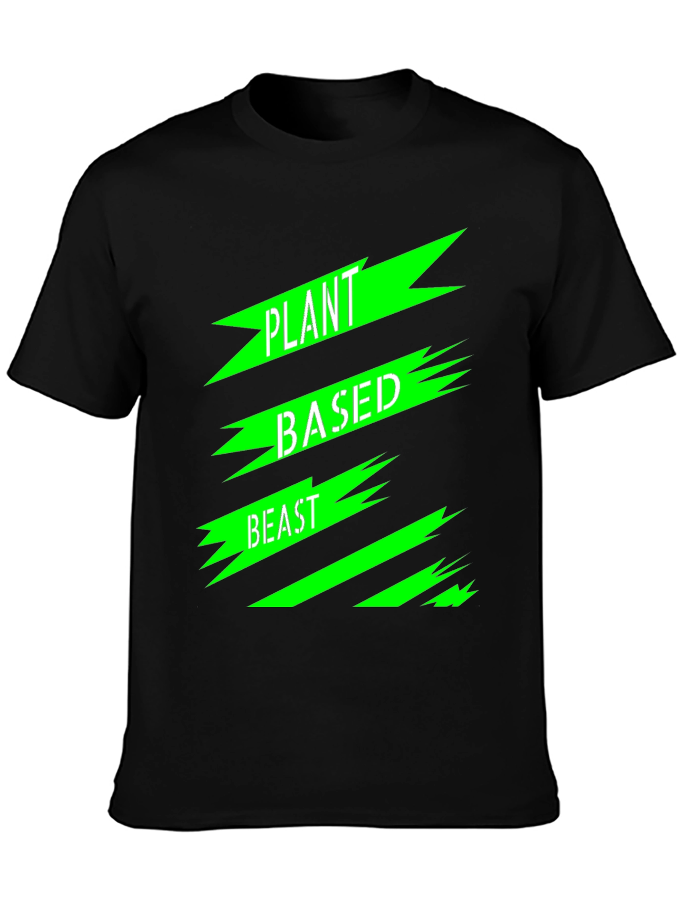 Plant Based Beast Graphic T-Shirt - Black