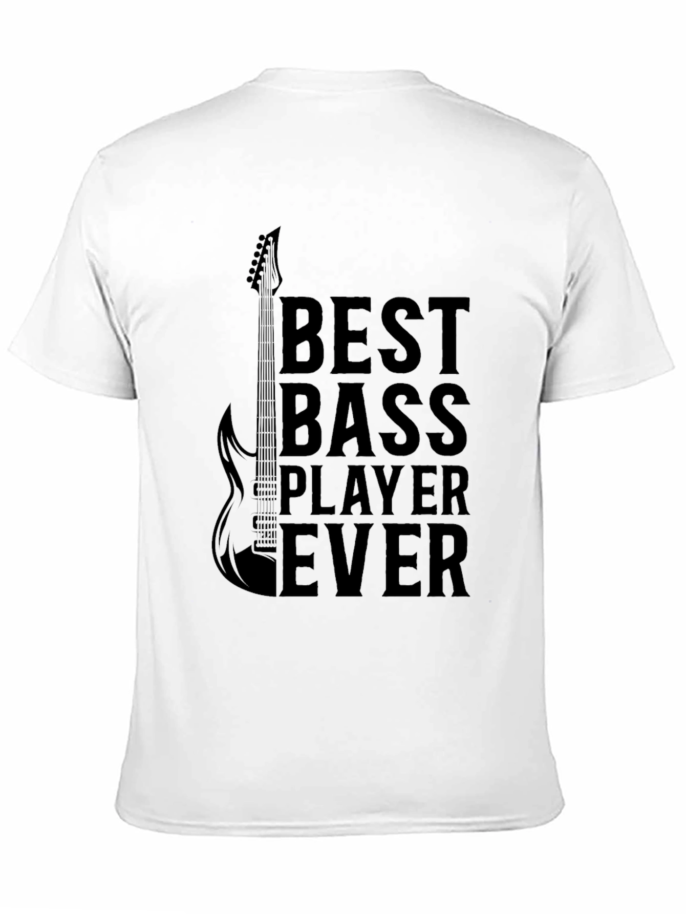 Best Bass Player Ever Graphic Tee - Black