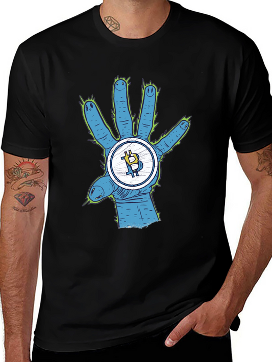Bitcoin Alien Hand T-Shirt - Crypto Tee