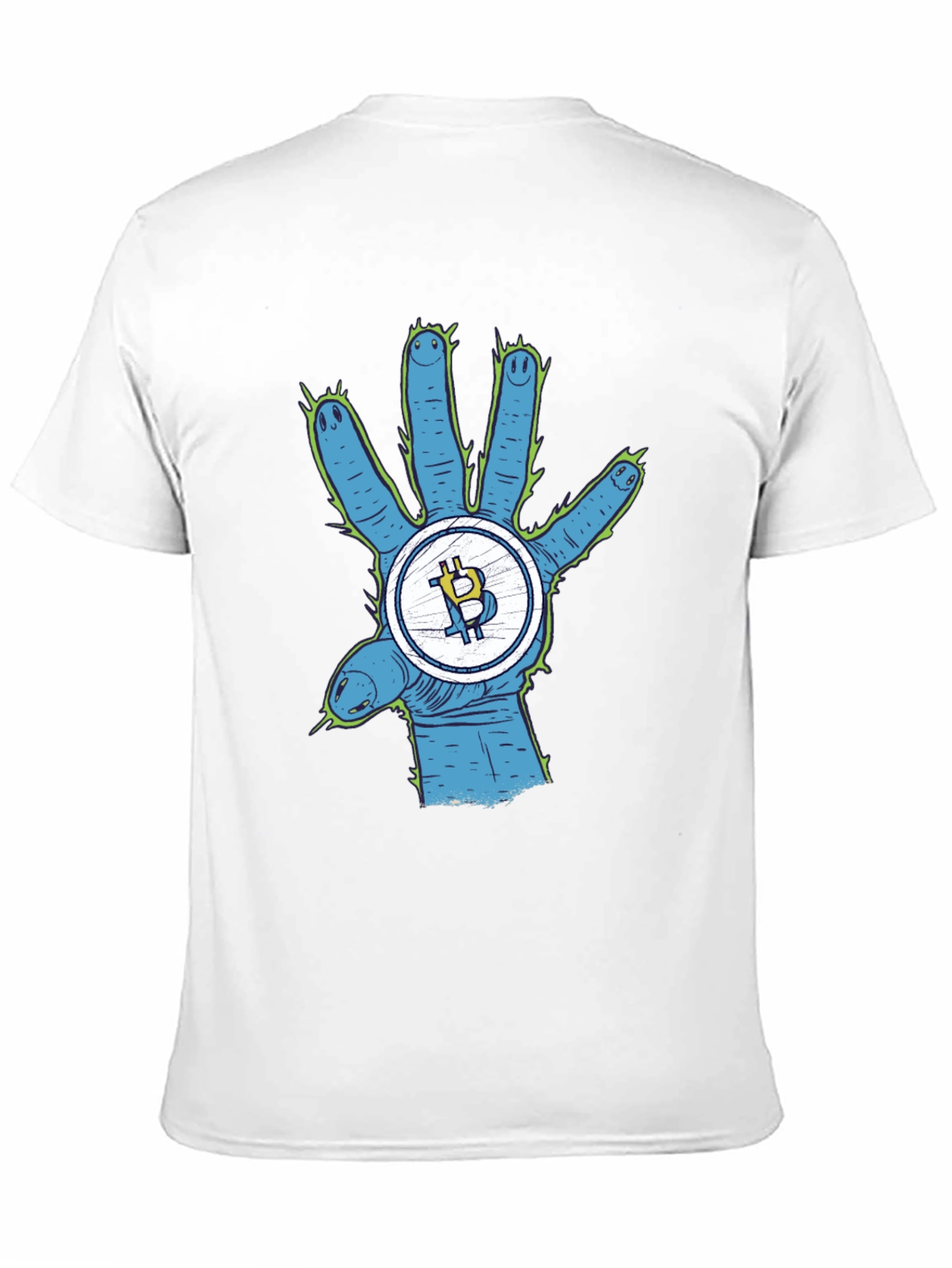 Bitcoin Alien Hand T-Shirt - Crypto Tee