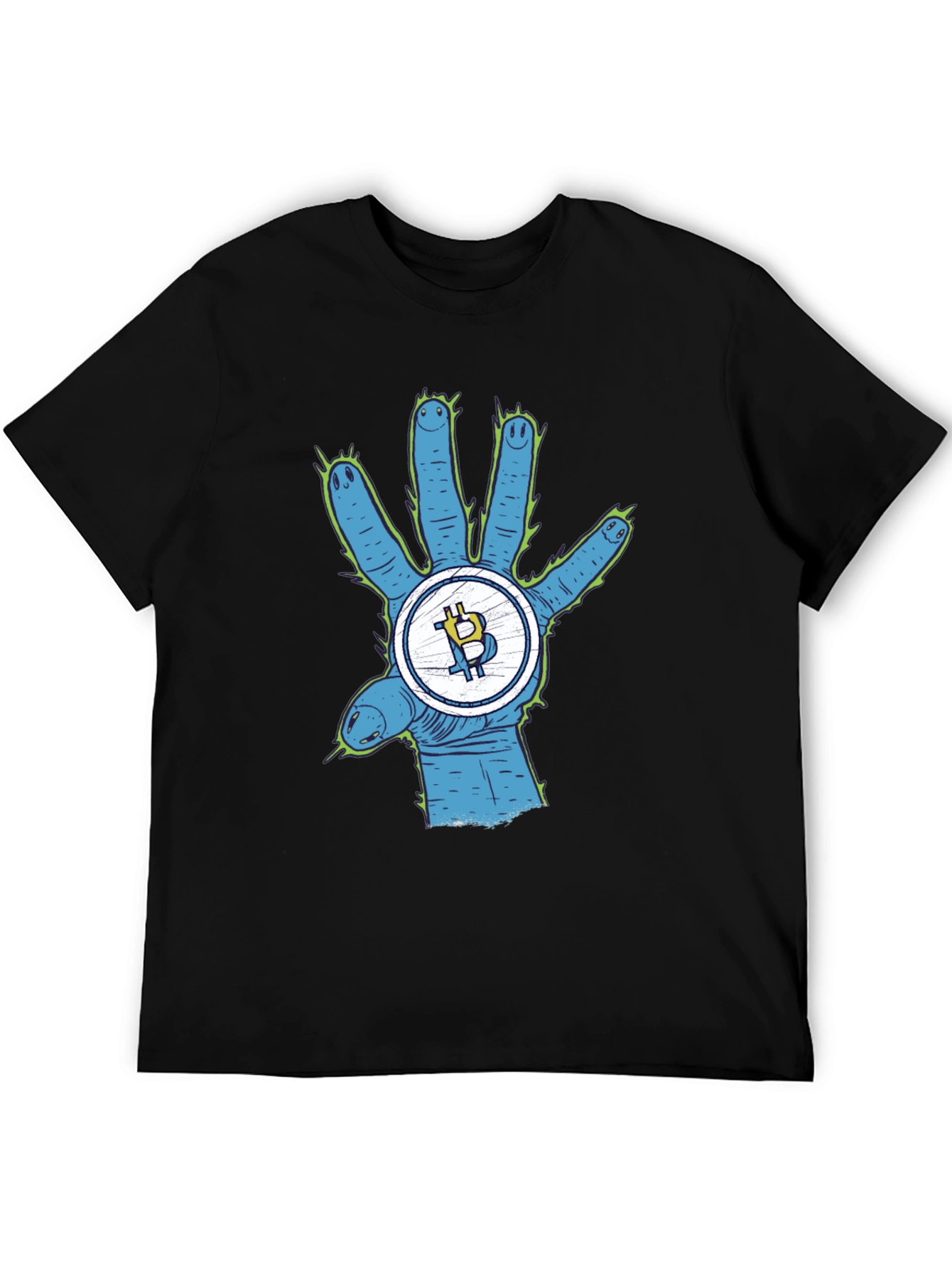 Bitcoin Alien Hand T-Shirt - Crypto Tee