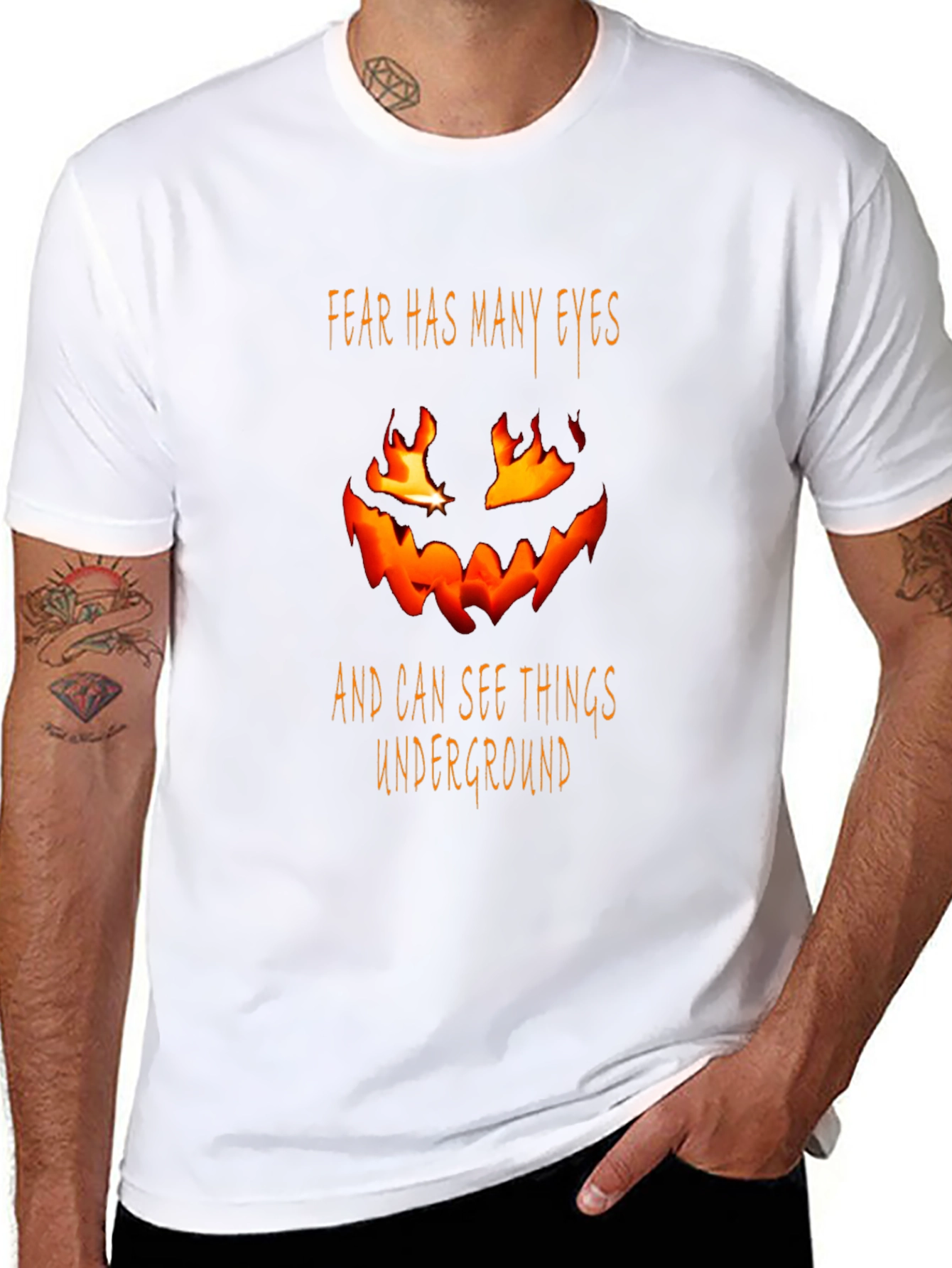 Fear Has Many Eyes Black T-Shirt