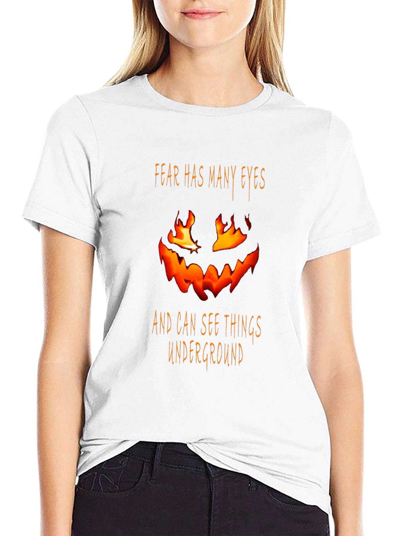 Fear Has Many Eyes Black T-Shirt