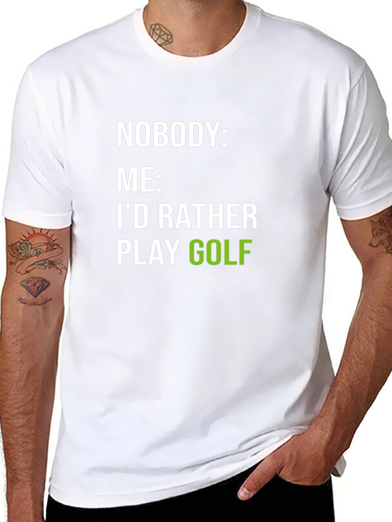 Funny Golf T-Shirt: Id Rather Play Golf