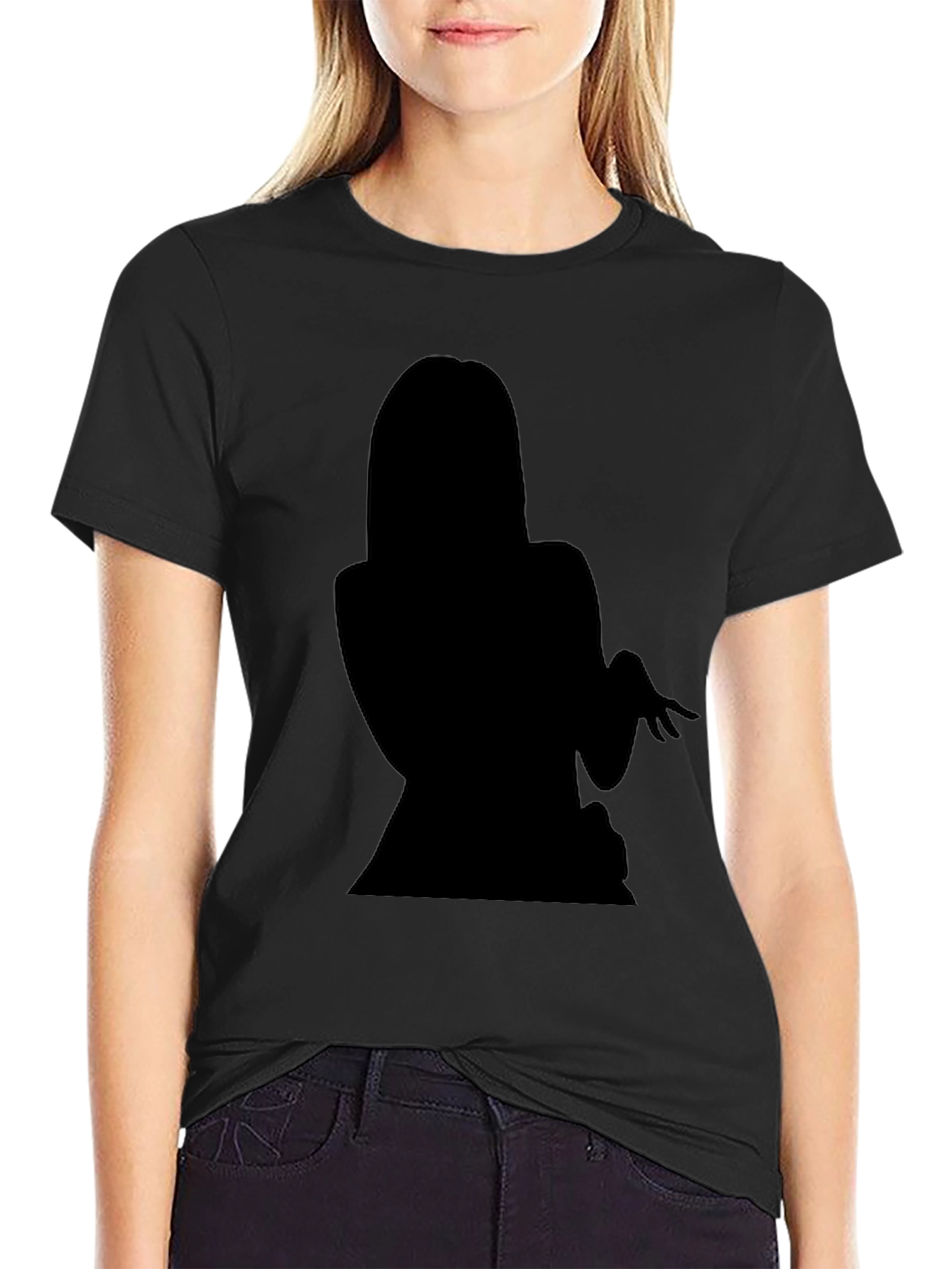 Black Silhouette Graphic Tee - Modern Fit