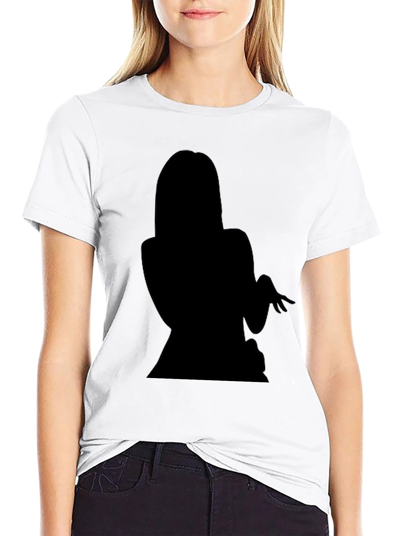 Black Silhouette Graphic Tee - Modern Fit