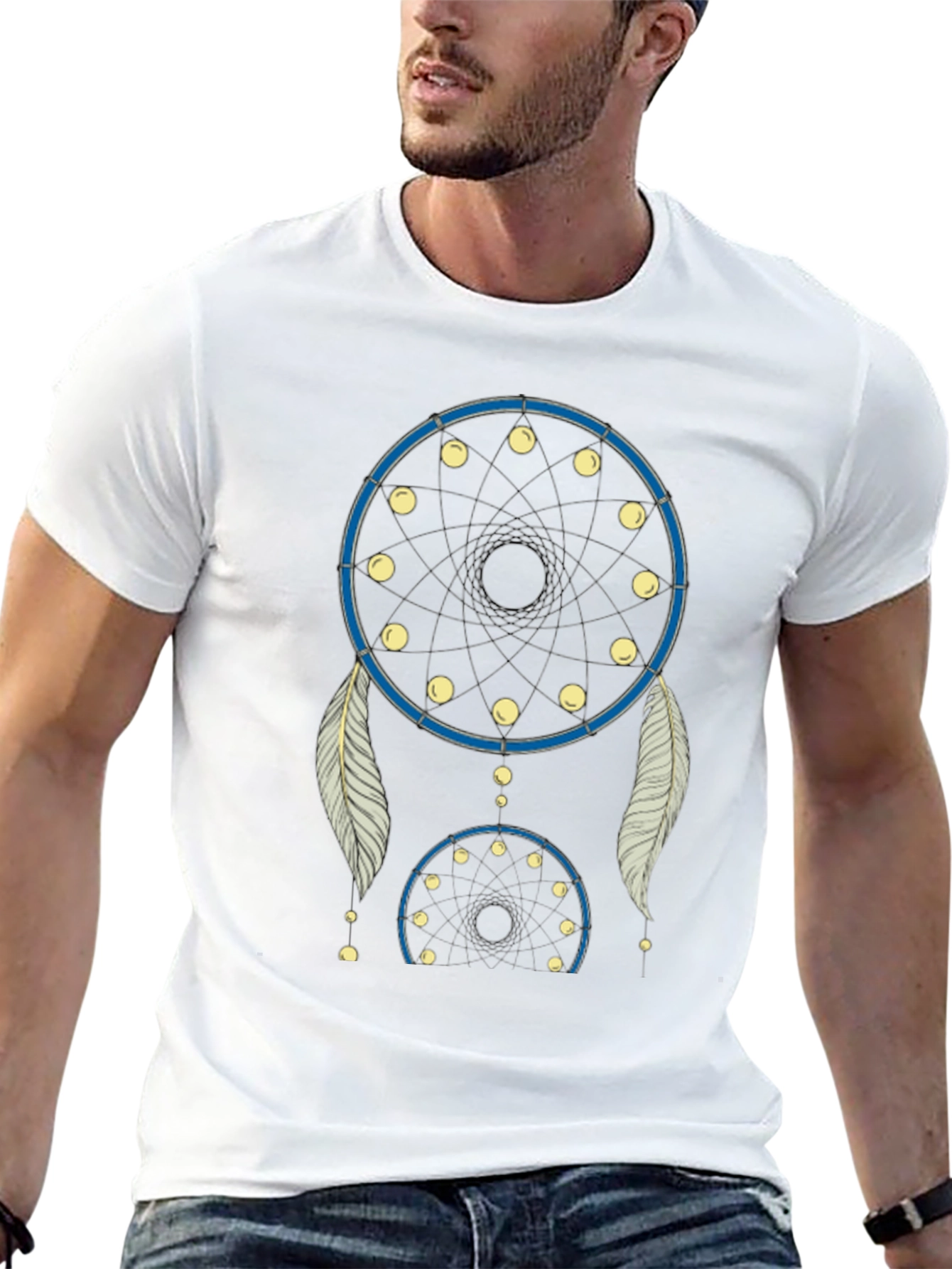 Dream Catcher Graphic Tee - Black Casual Shirt