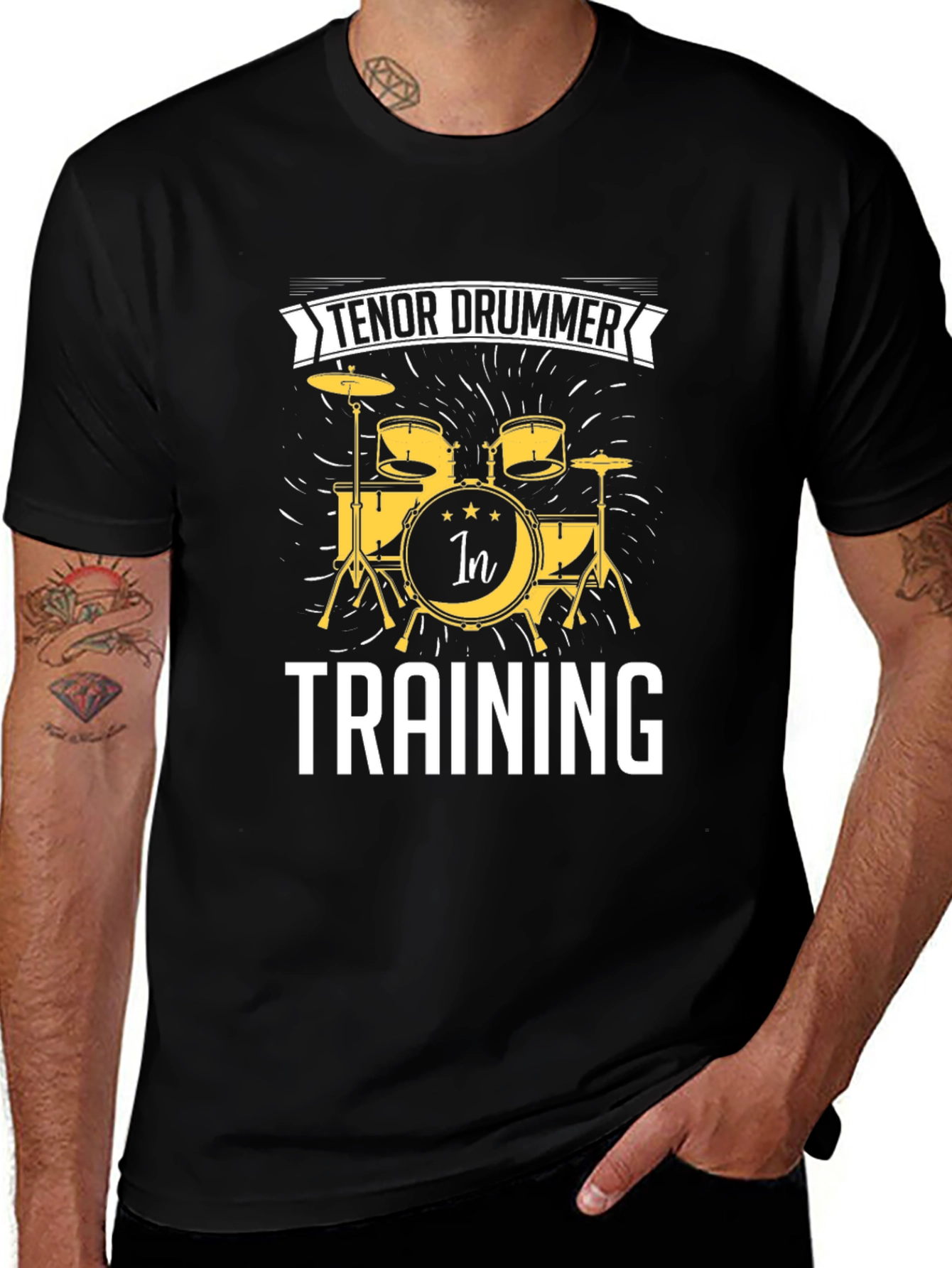 Tenor Drummer Training Black T-Shirt