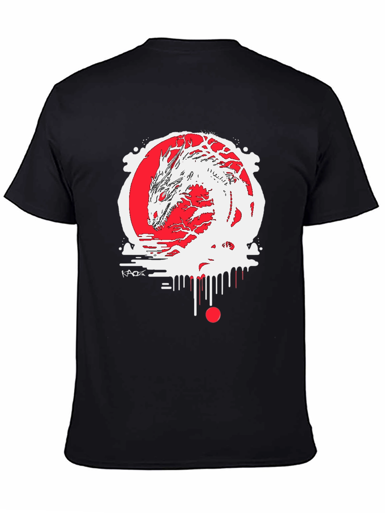 Dragon Graphic Black Tee - Urban Style