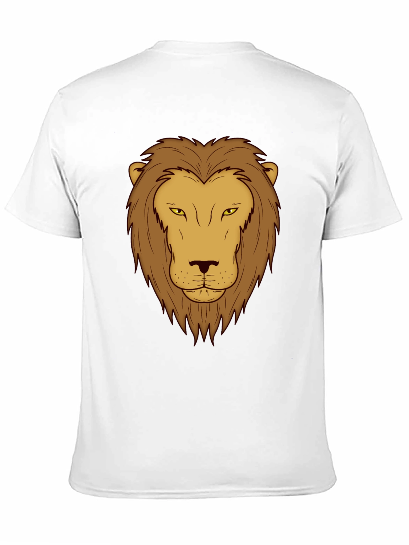Lion Graphic Print T-Shirt - Black