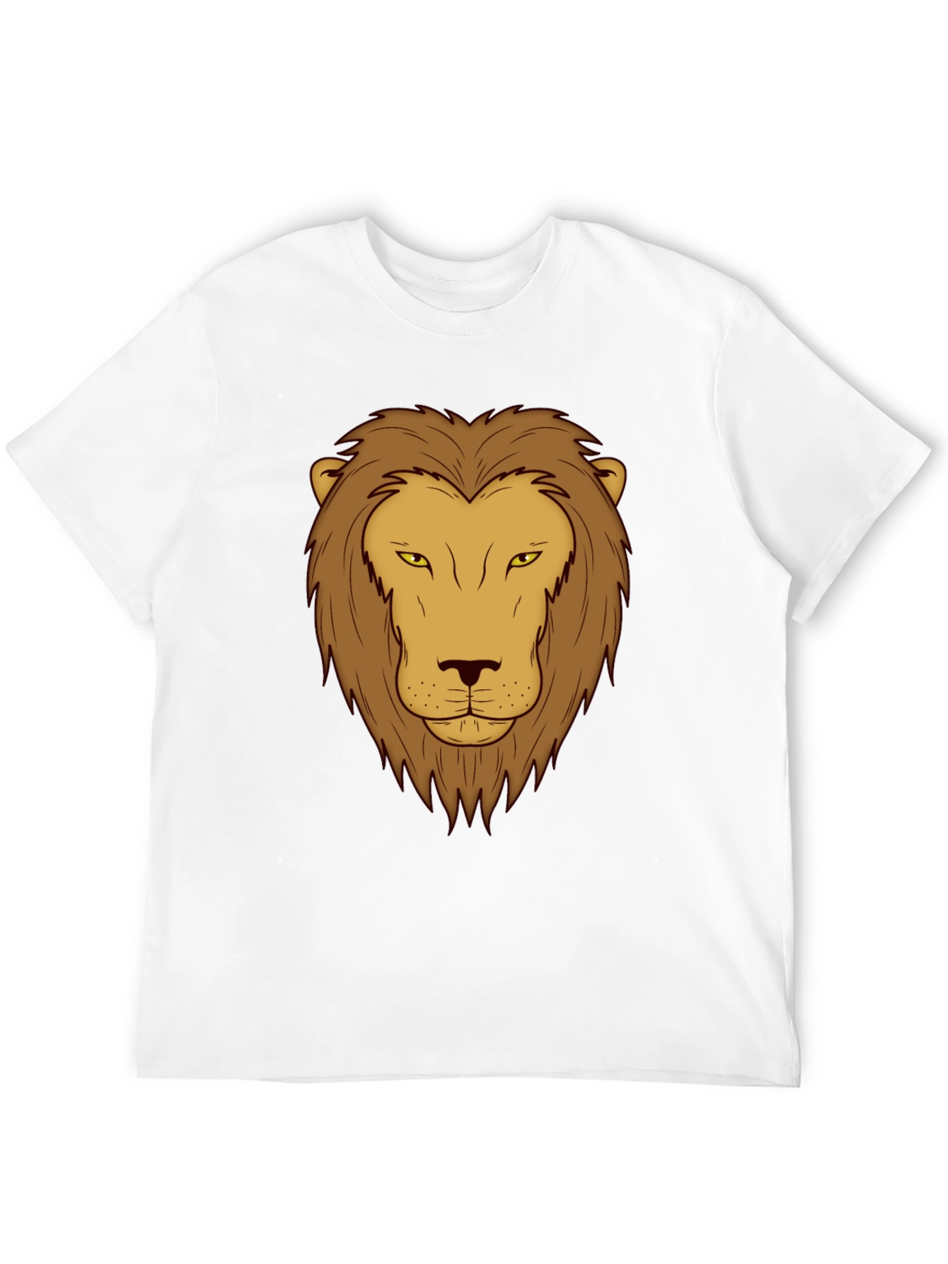 Lion Graphic Print T-Shirt - Black