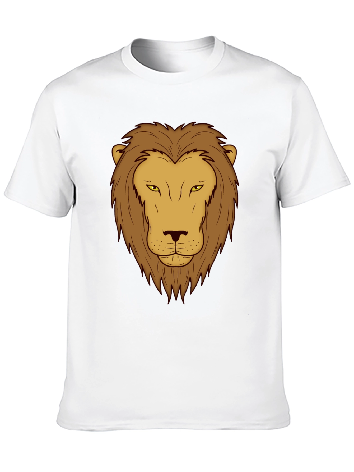 Lion Graphic Print T-Shirt - Black