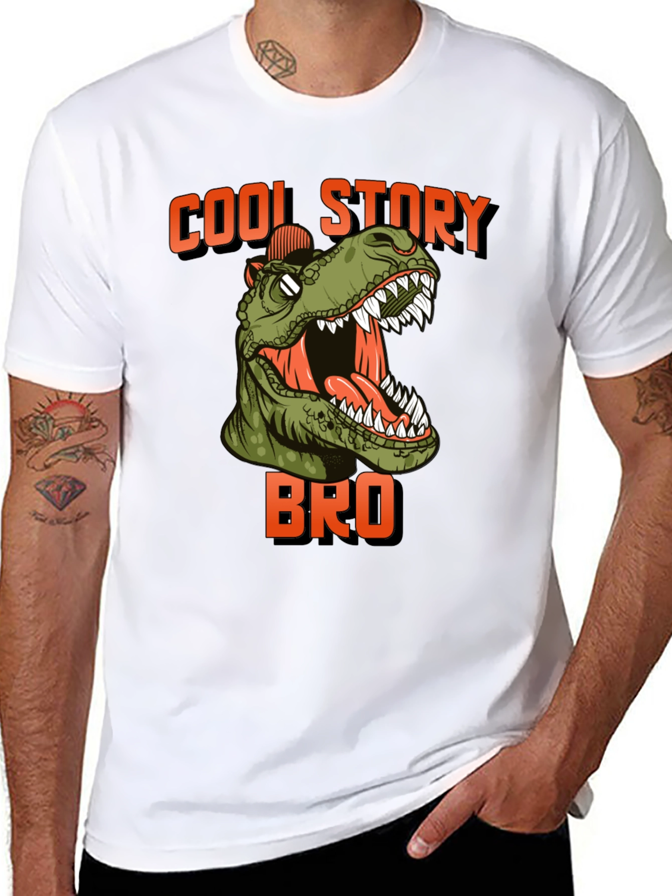 Cool Story Bro T-Rex Graphic Tee