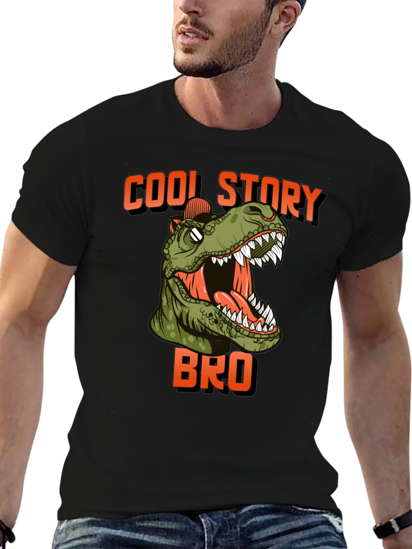 Cool Story Bro T-Rex Graphic Tee