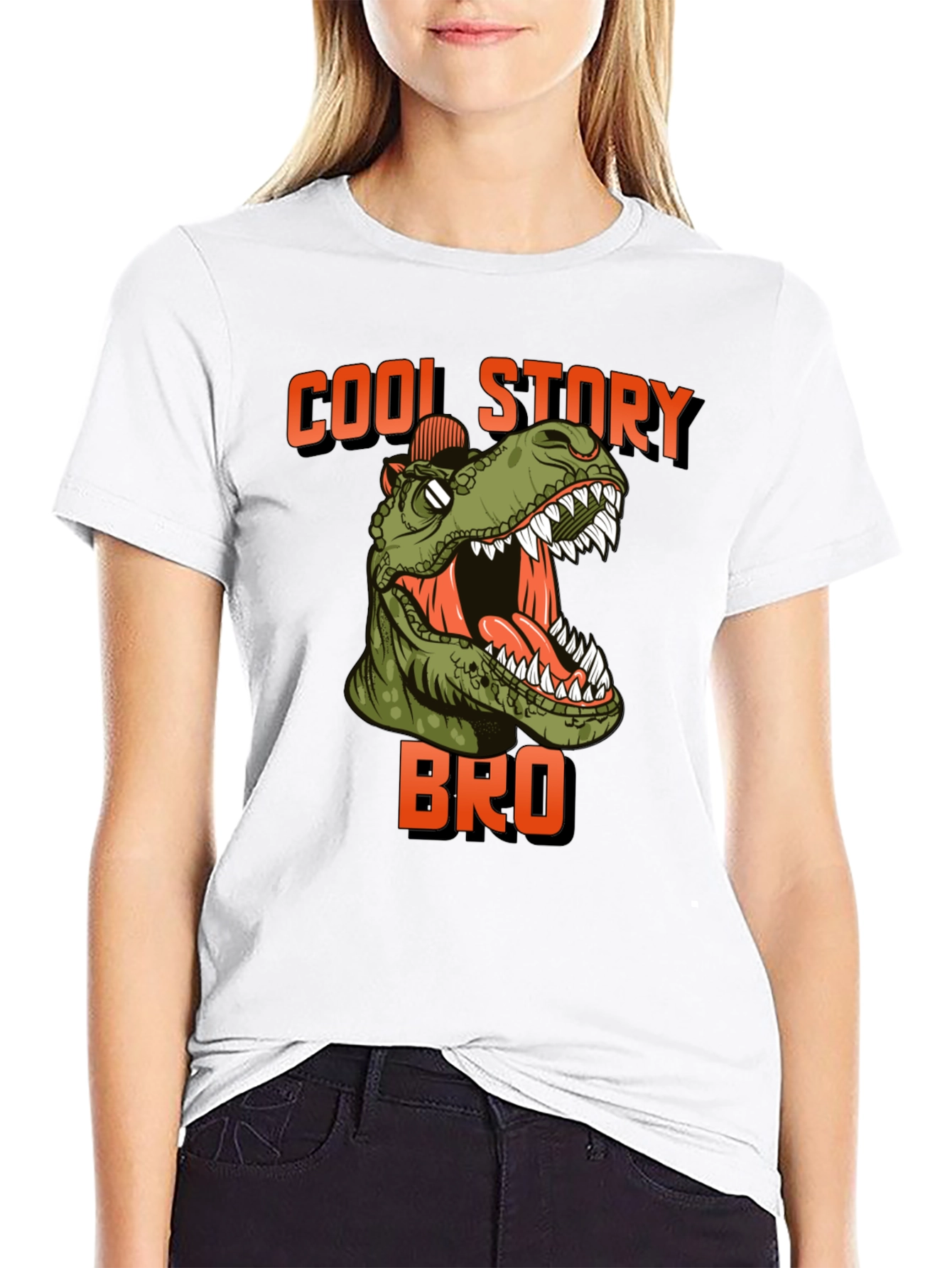 Cool Story Bro T-Rex Graphic Tee