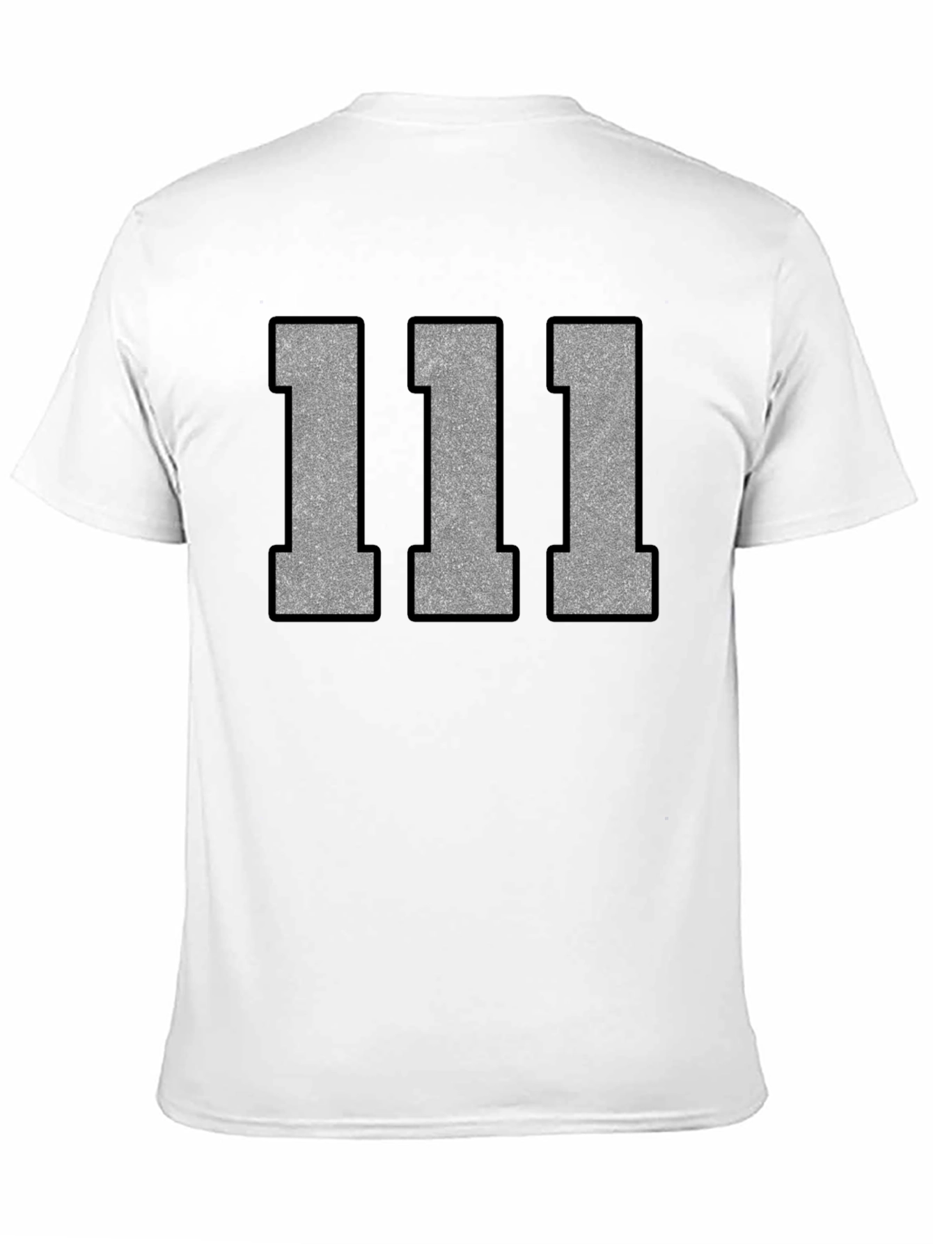 111 Graphic Tee - Black Cotton Casual T-Shirt