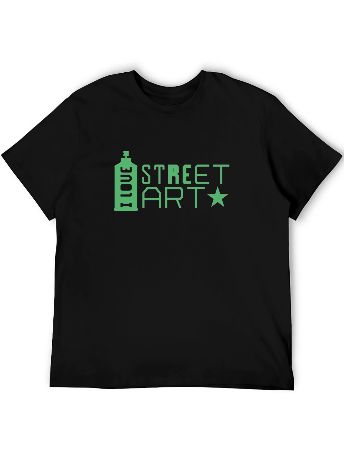 I Love Street Art Black T-Shirt