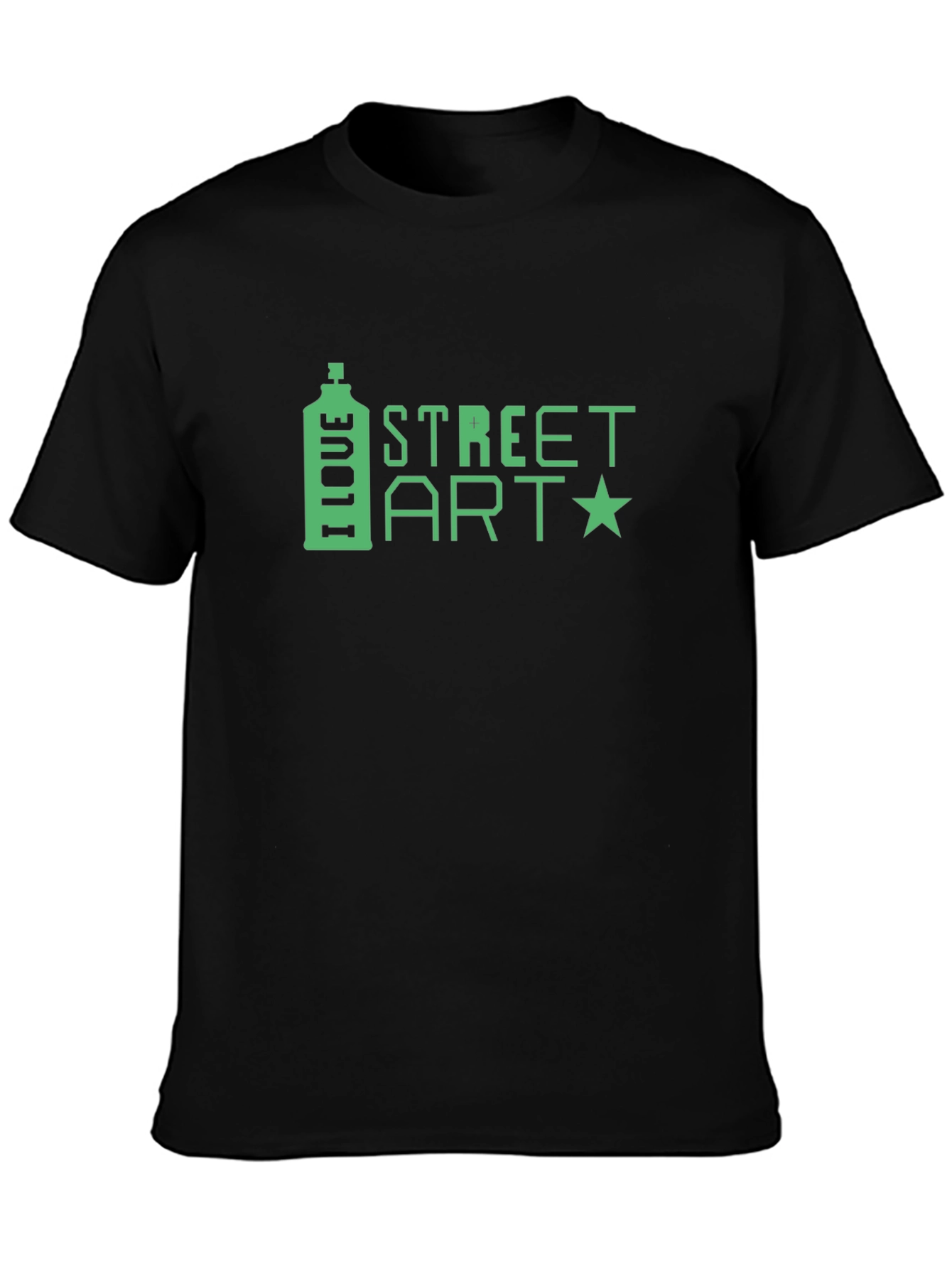 I Love Street Art Black T-Shirt