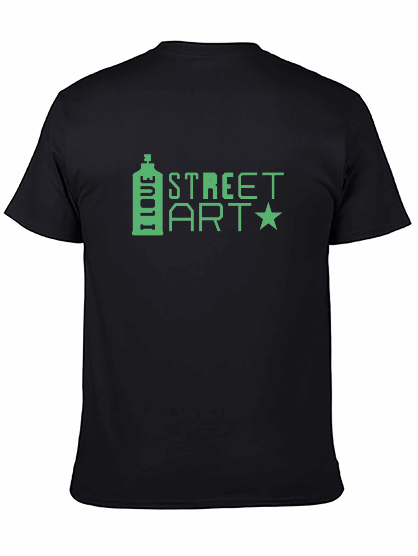 I Love Street Art Black T-Shirt